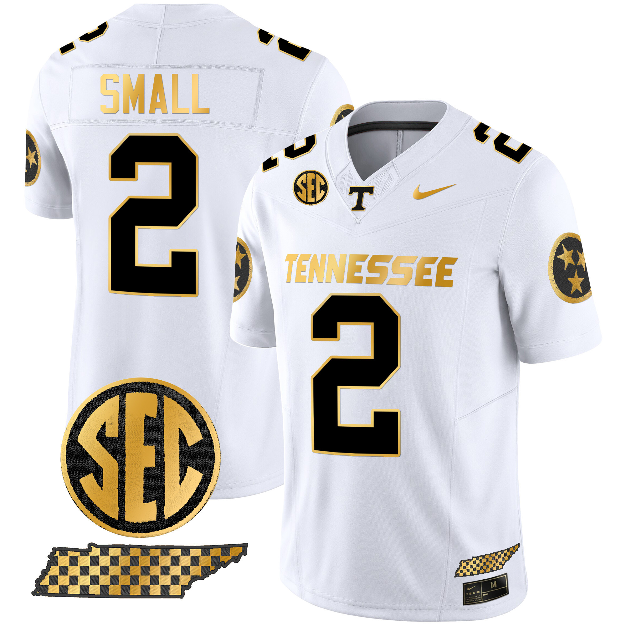 Men's Tennessee Volunteers 2024 Gold Vapor Limited Jersey - All Stitched