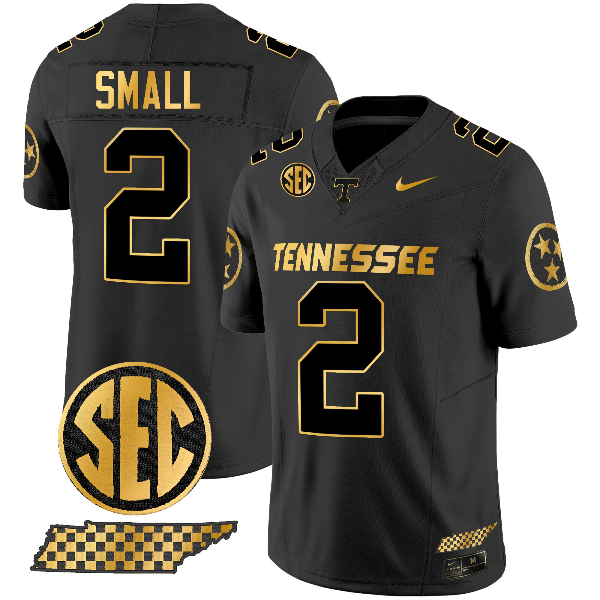 Men's Tennessee Volunteers 2024 Gold Vapor Limited Jersey - All Stitched