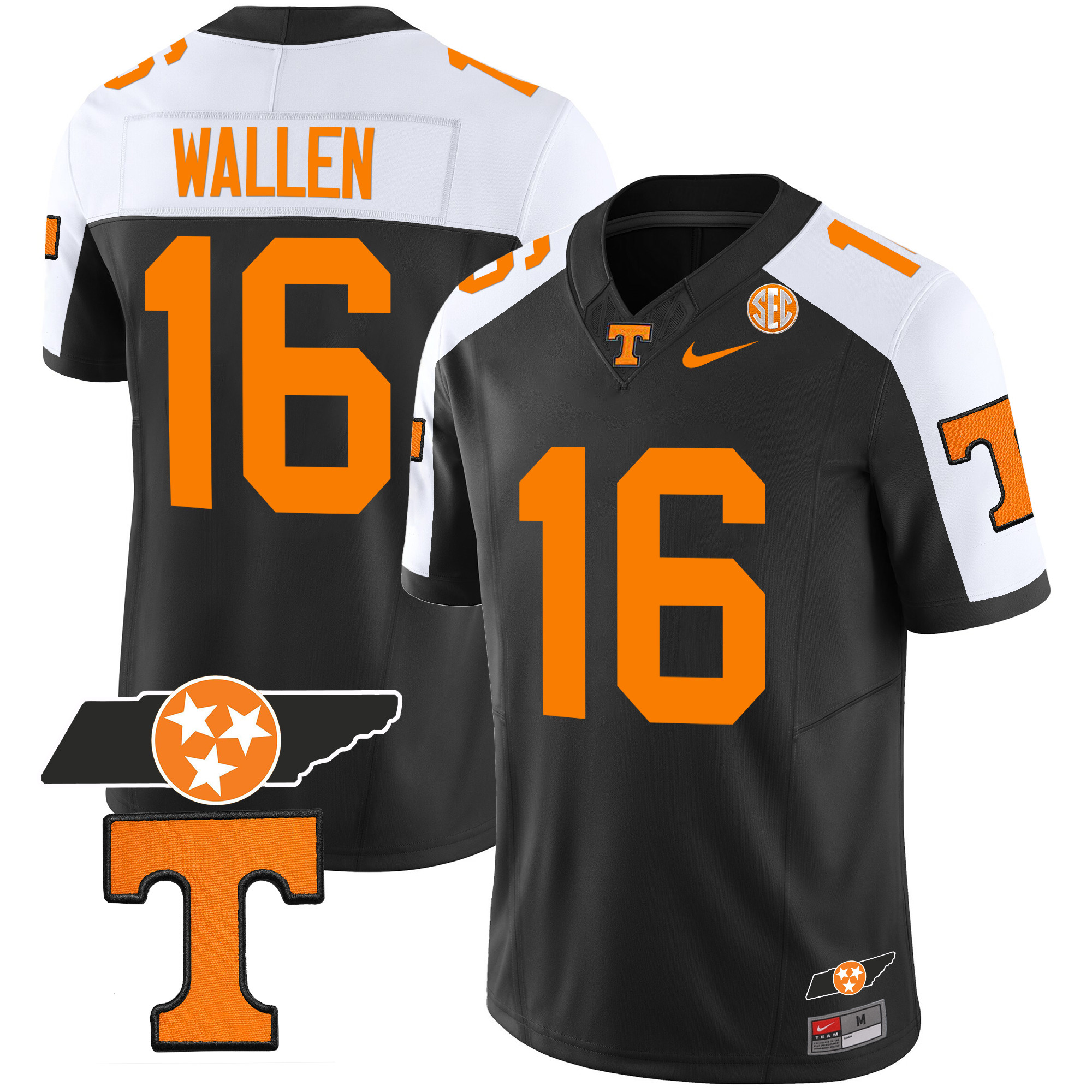 Men's Tennessee Volunteers Checkerboard & Alternate Jersey V2 - Stitched