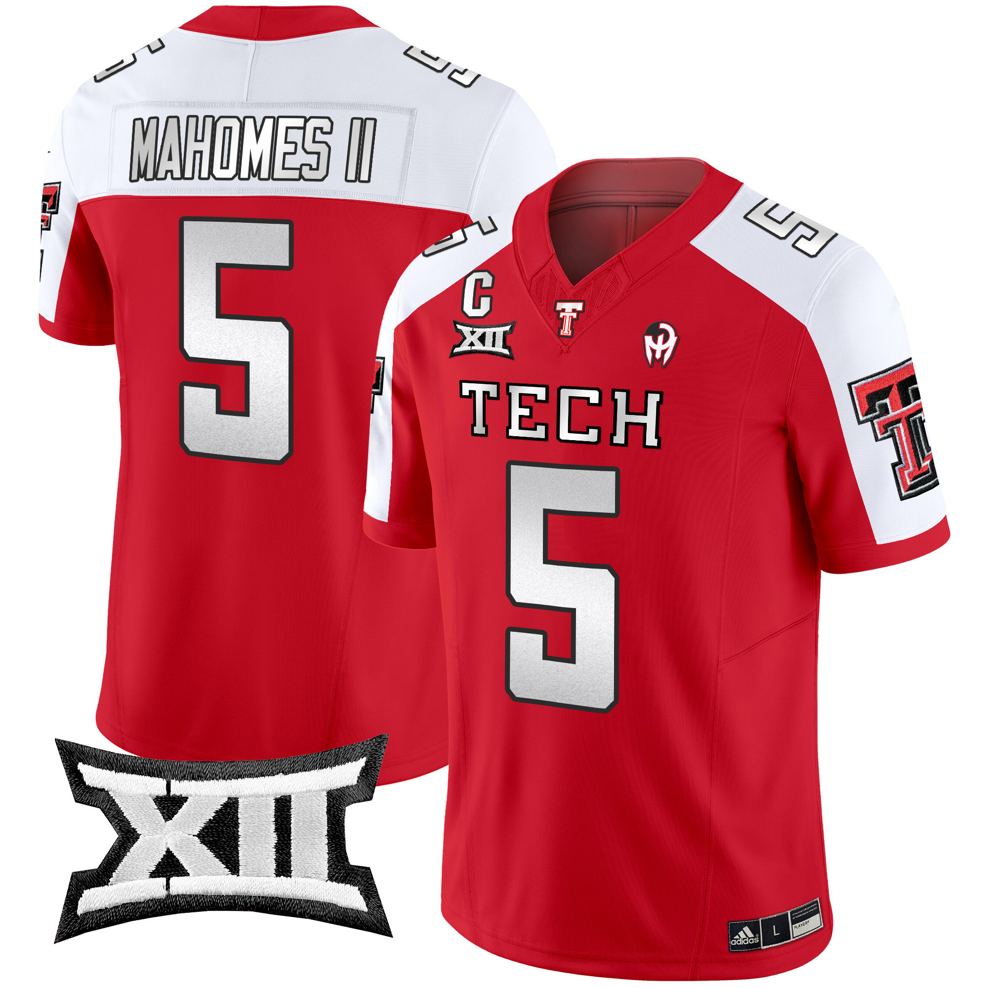Men's Texas Tech Red Raiders 2024 Patrick Mahomes Symbol Vapor Limited Jersey - All Stitched