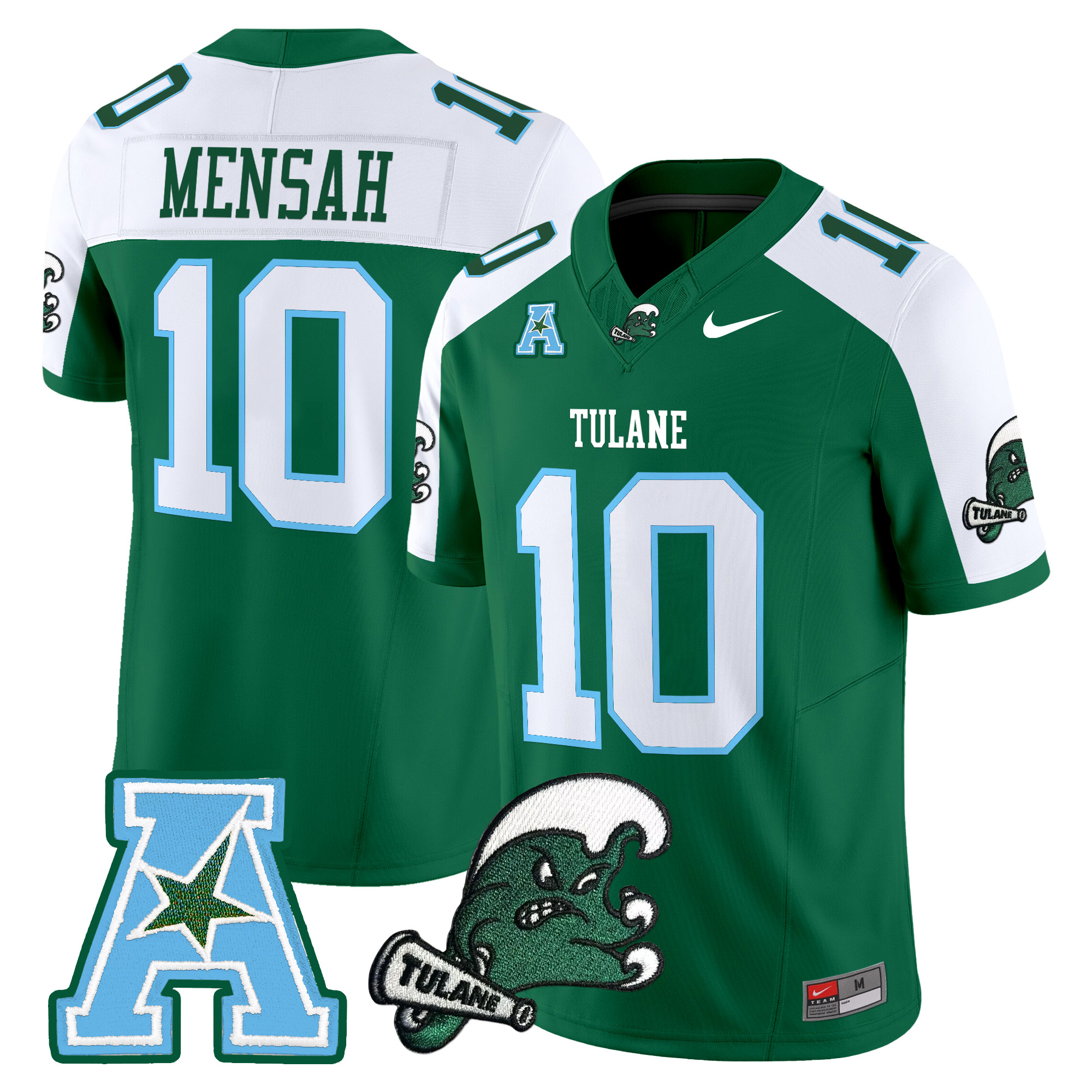Men's Tulane Green Wave 2024 Vapor Limited Jersey - All Stitched