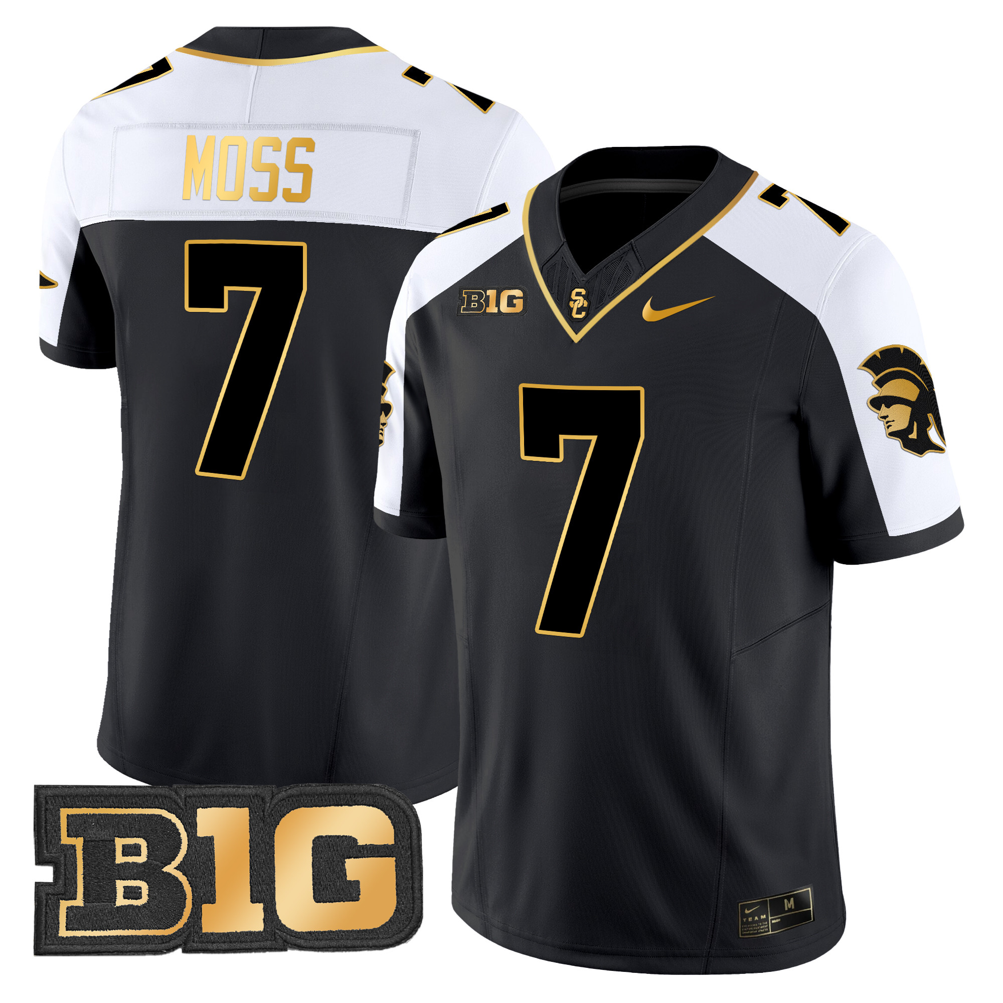 Men's USC Trojans Throwback 2024 Gold Vapor Limited Jersey - All Stitched