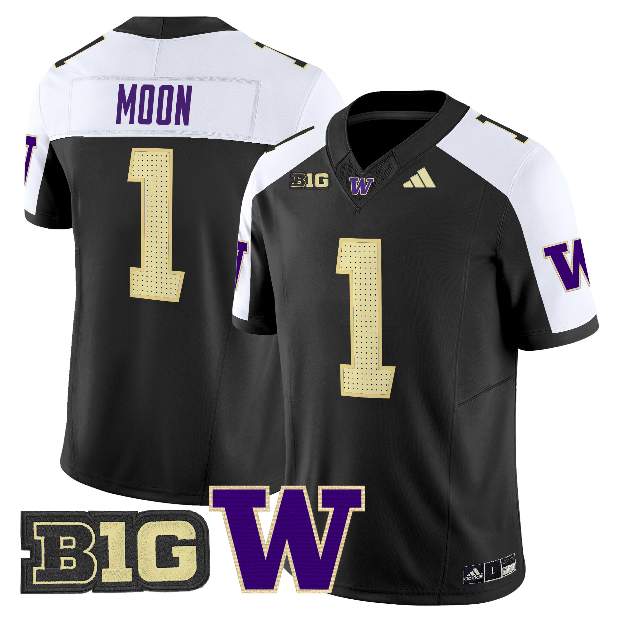 Men's Washington Huskies 2024 Vapor Limited Jersey V5 - All Stitched