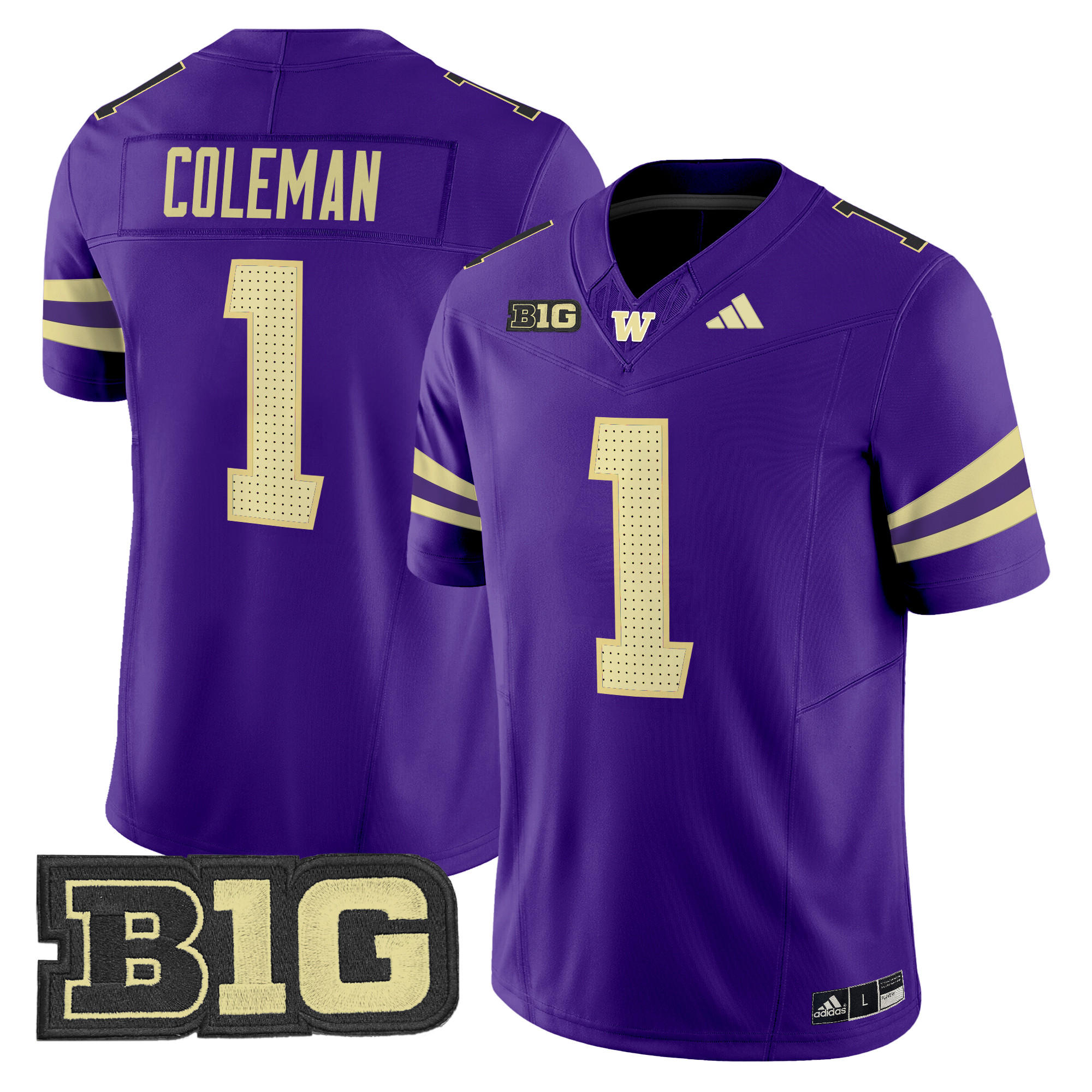 Men's Washington Huskies 2024 Vapor Limited Jersey V5 - All Stitched