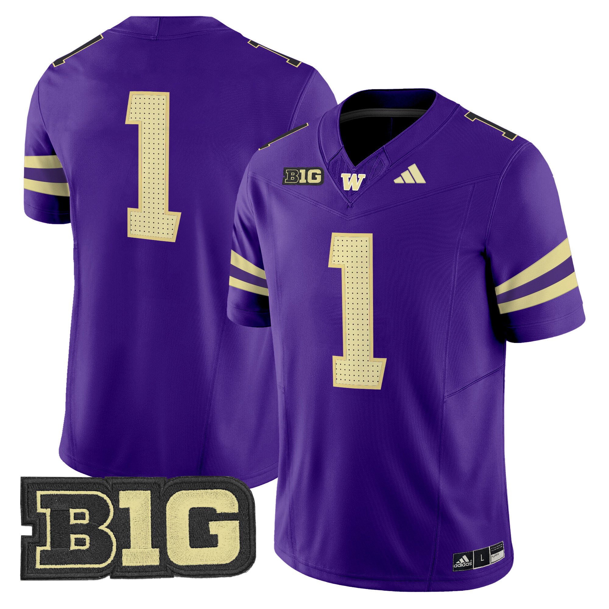 Men's Washington Huskies 2024 Vapor Limited Jersey V5 - All Stitched