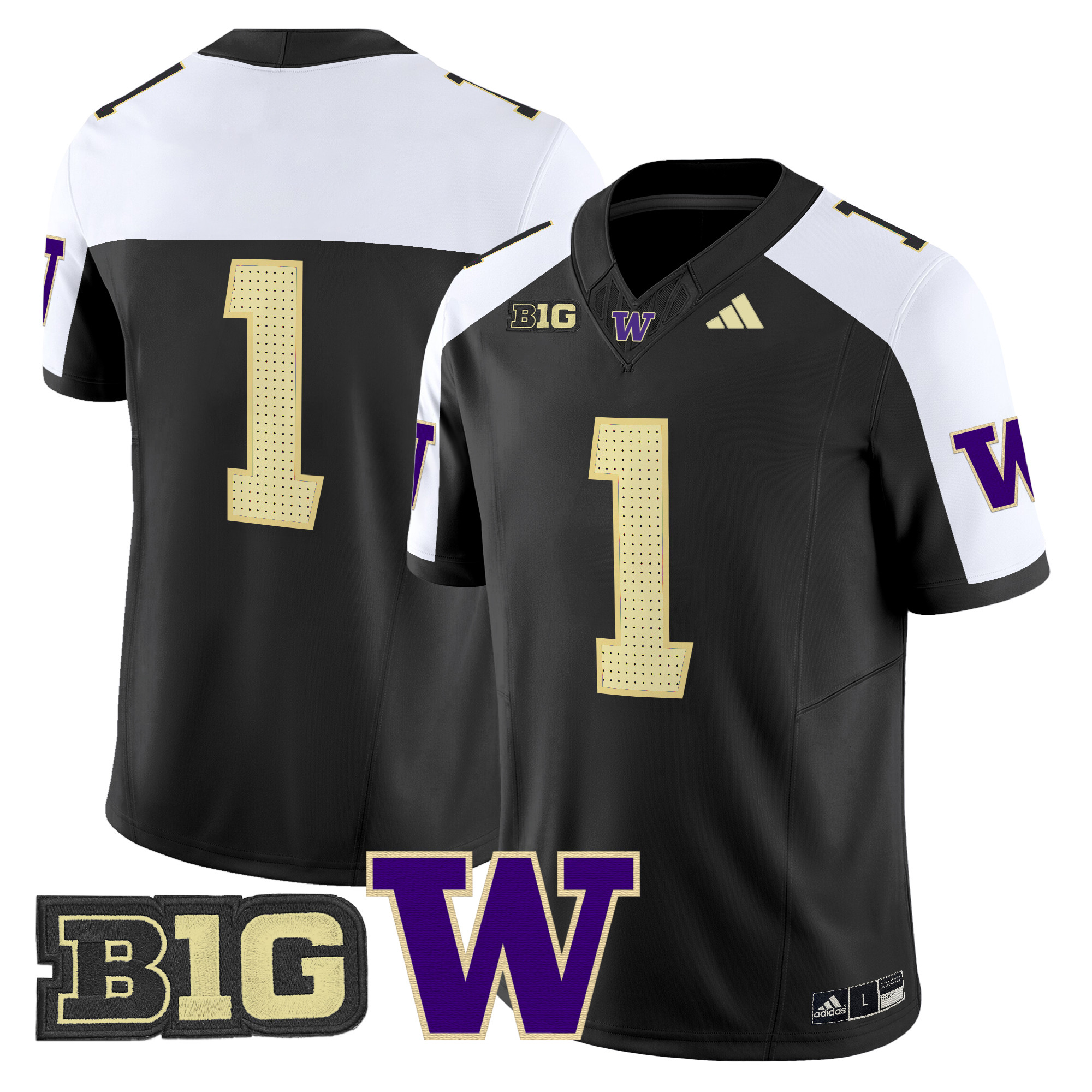 Men's Washington Huskies 2024 Vapor Limited Jersey V5 - All Stitched