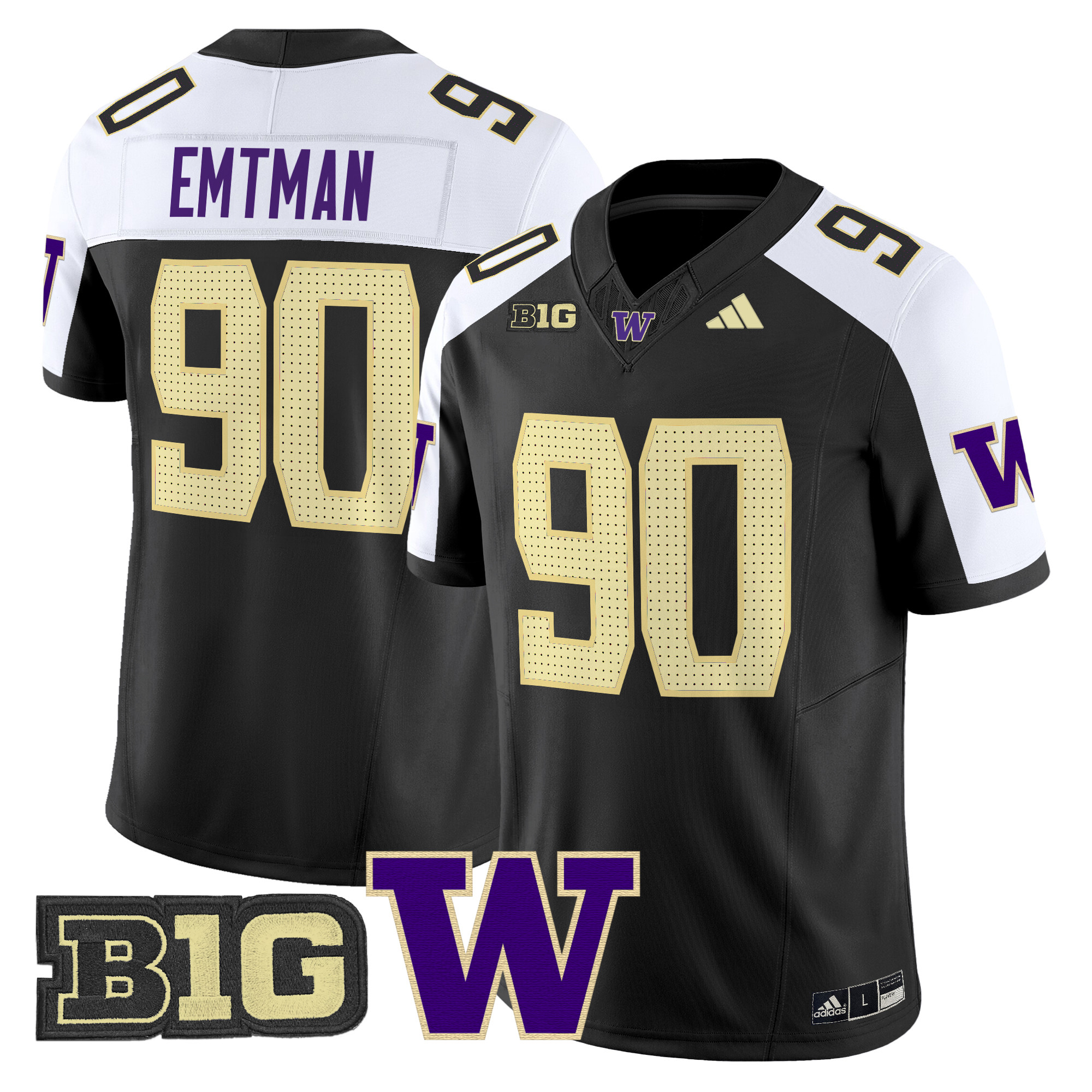 Men's Washington Huskies 2024 Vapor Limited Jersey V5 - All Stitched