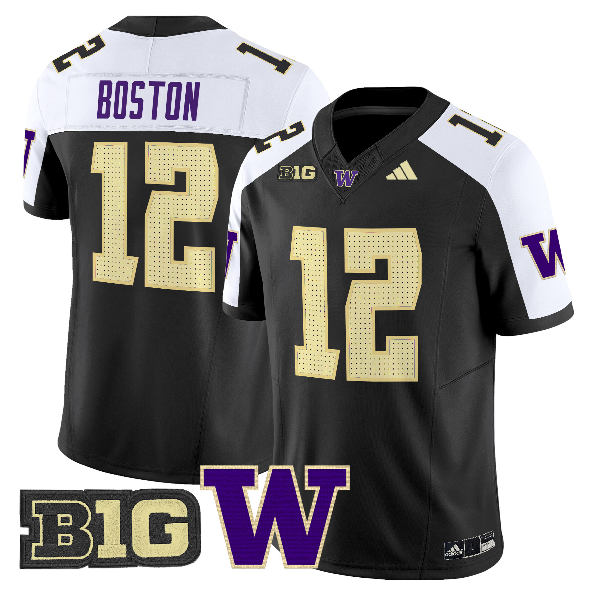 Men's Washington Huskies 2024 Vapor Limited Jersey V5 - All Stitched
