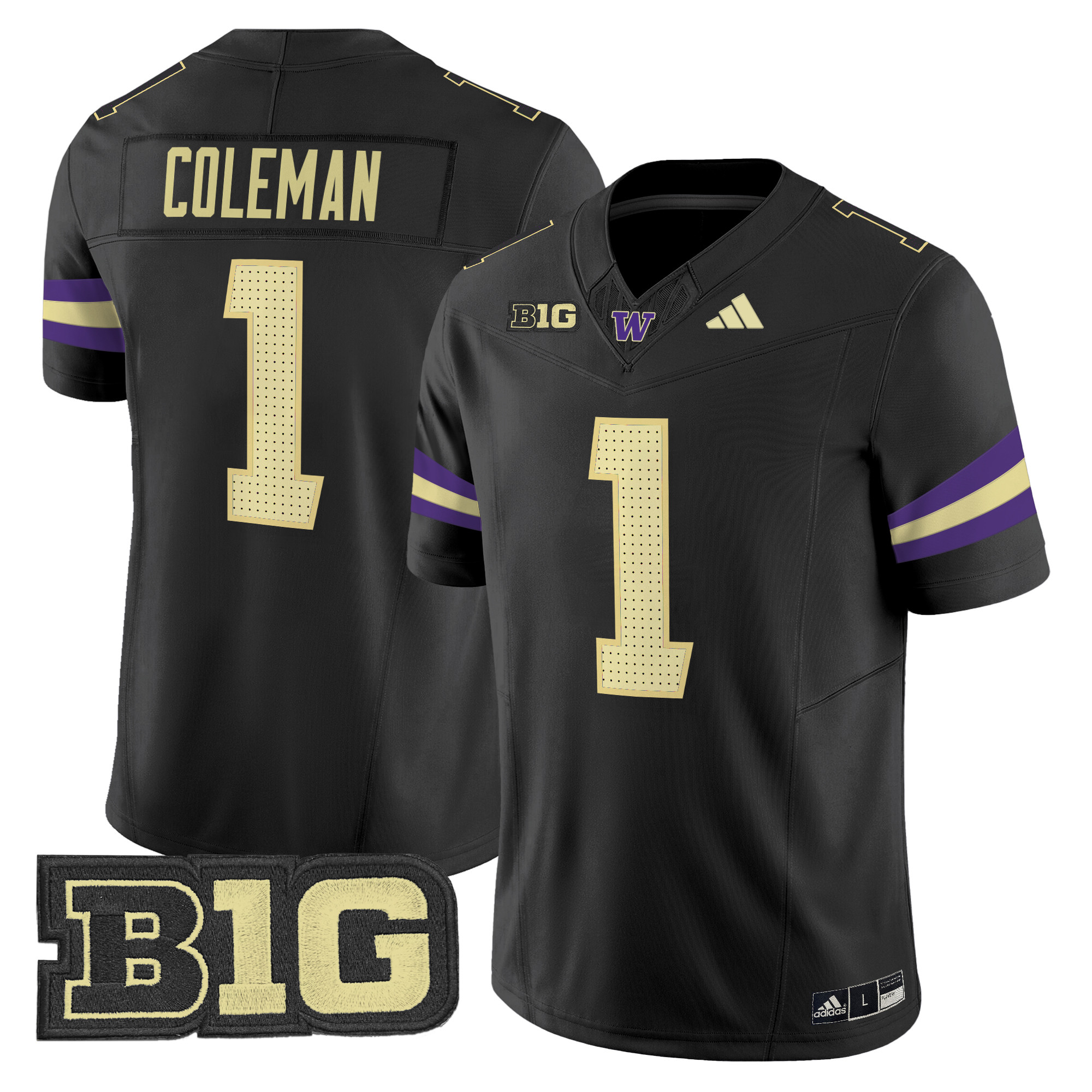 Men's Washington Huskies 2024 Vapor Limited Jersey V5 - All Stitched