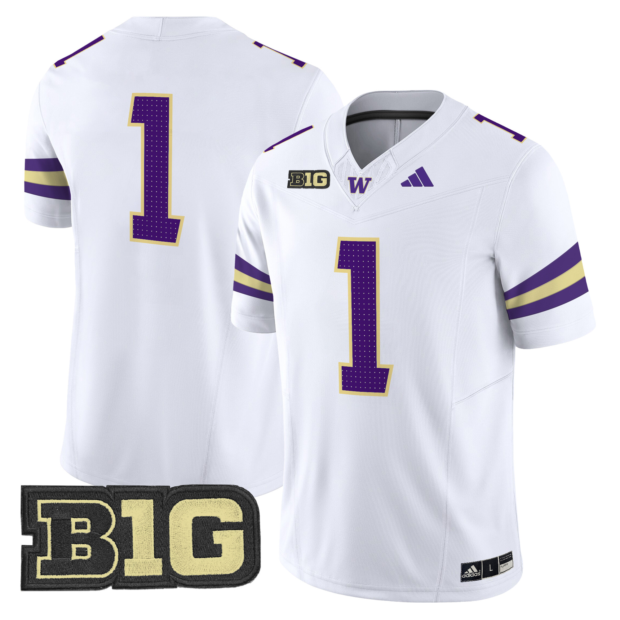 Men's Washington Huskies 2024 Vapor Limited Jersey V5 - All Stitched