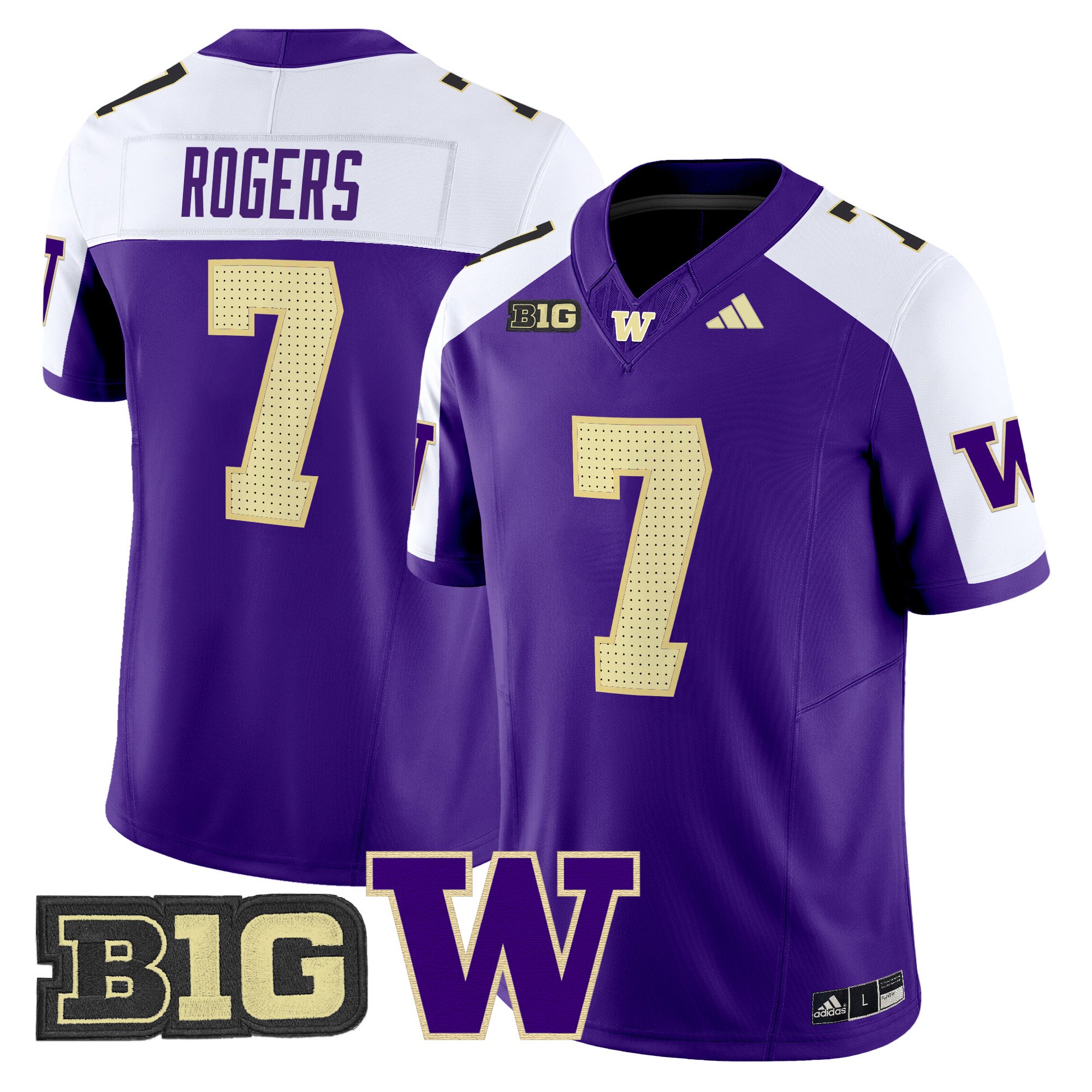 Men's Washington Huskies 2024 Vapor Limited Jersey V5 - All Stitched