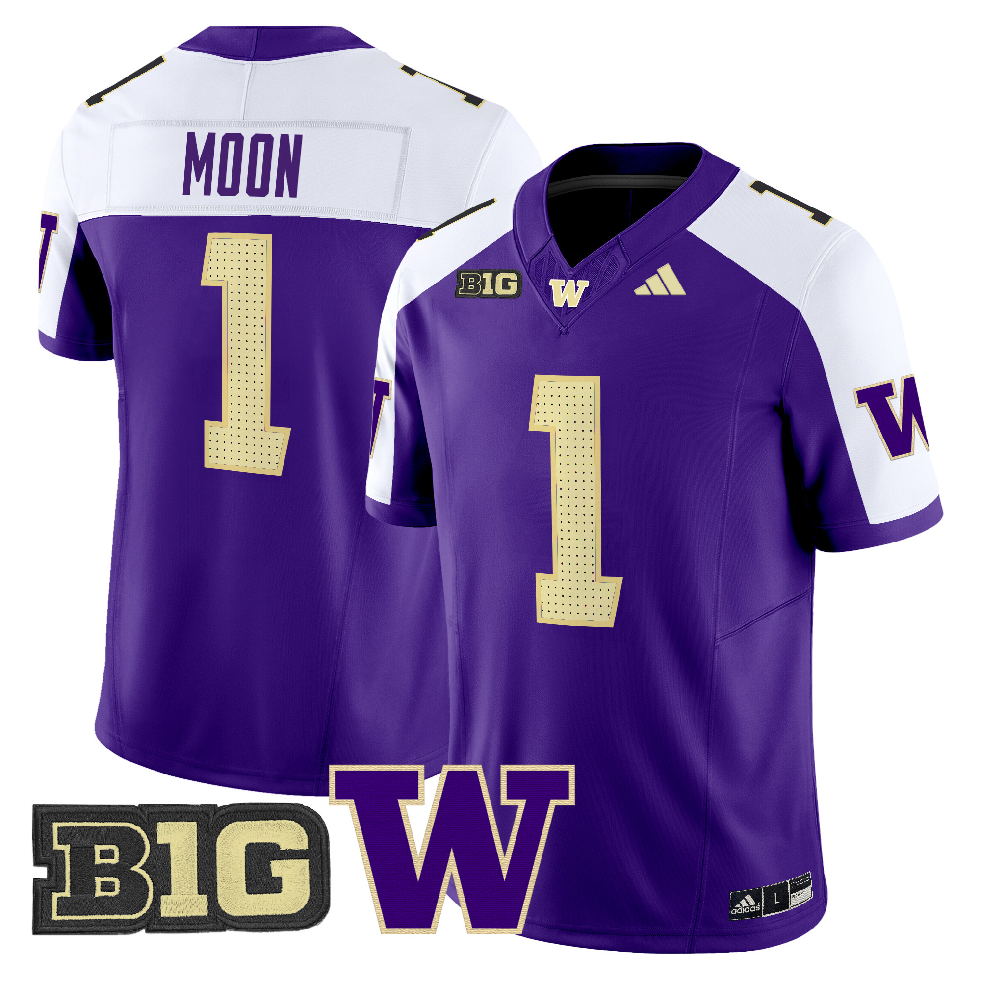 Men's Washington Huskies 2024 Vapor Limited Jersey V5 - All Stitched