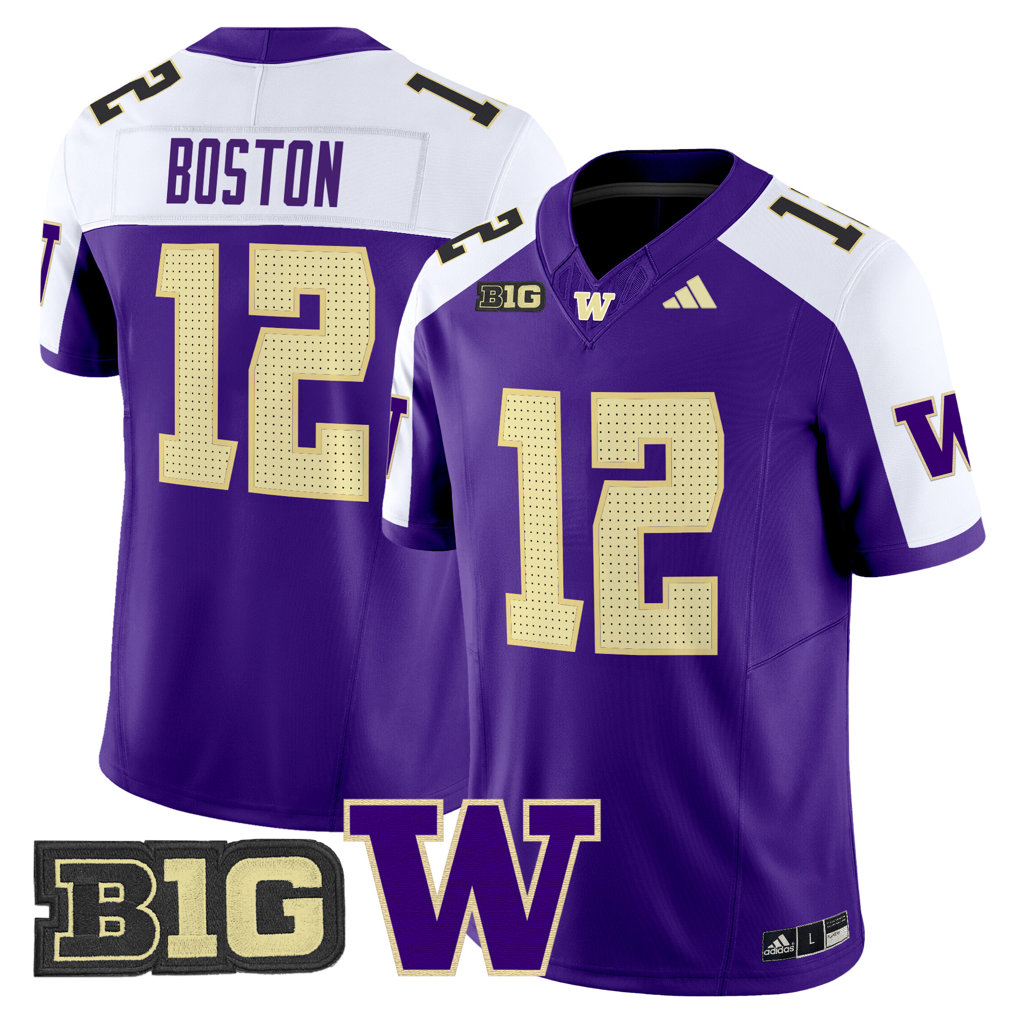 Men's Washington Huskies 2024 Vapor Limited Jersey V5 - All Stitched