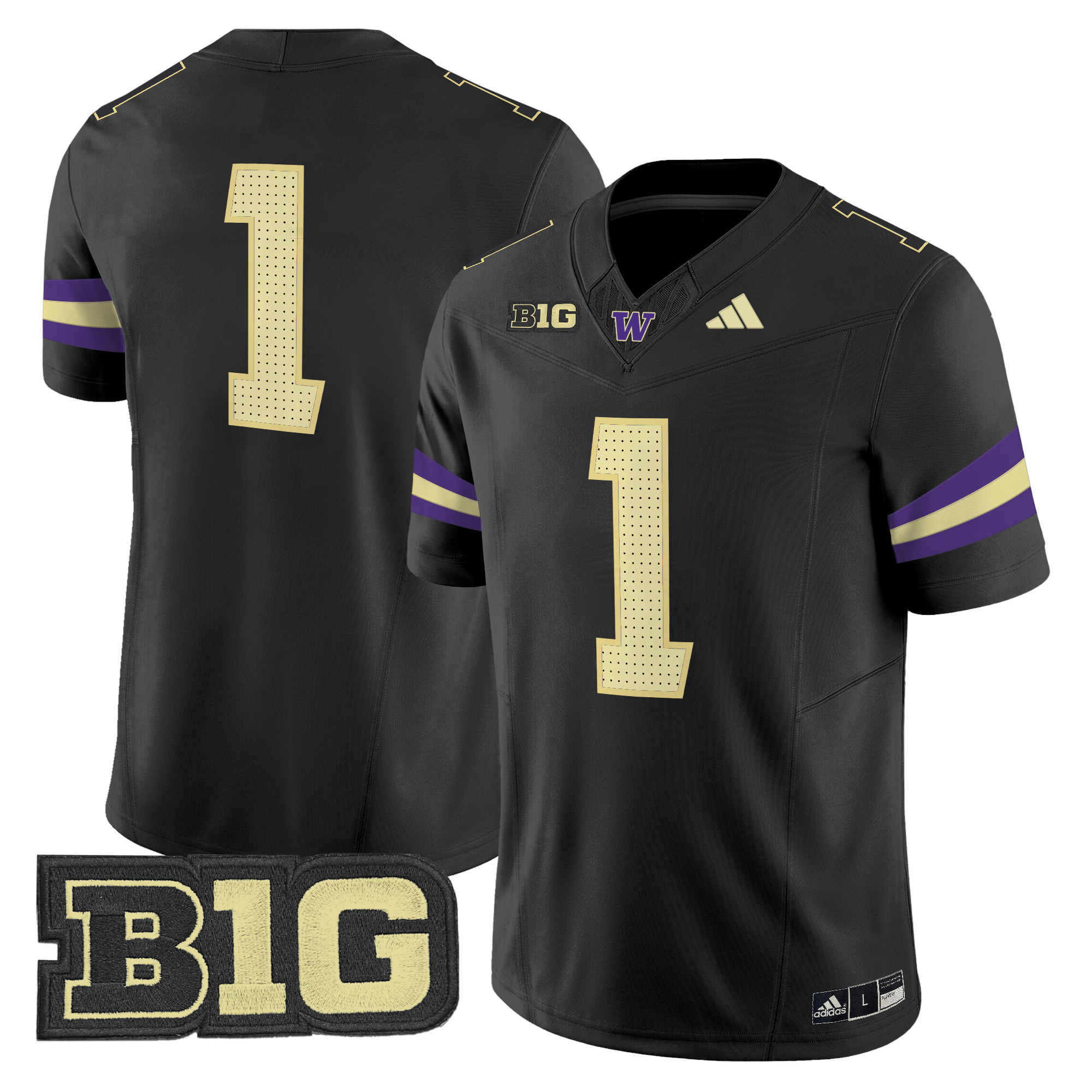 Men's Washington Huskies 2024 Vapor Limited Jersey V5 - All Stitched