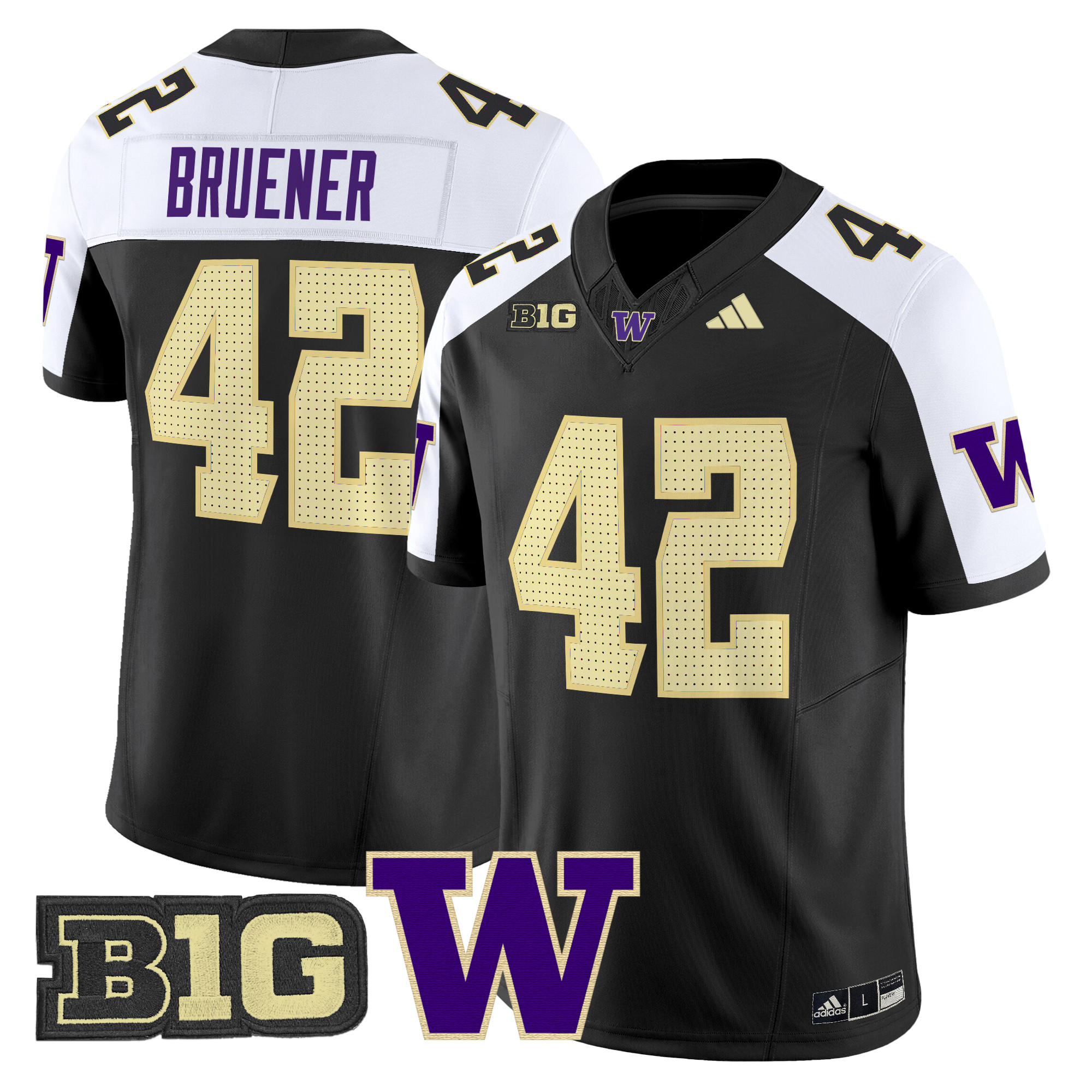 Men's Washington Huskies 2024 Vapor Limited Jersey V5 - All Stitched