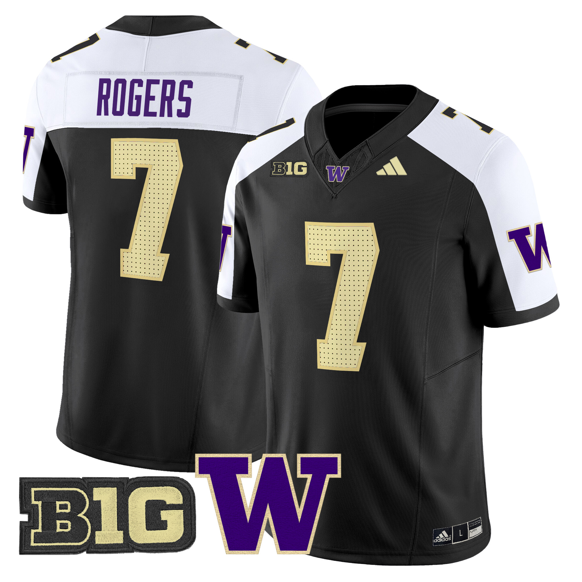 Men's Washington Huskies 2024 Vapor Limited Jersey V5 - All Stitched