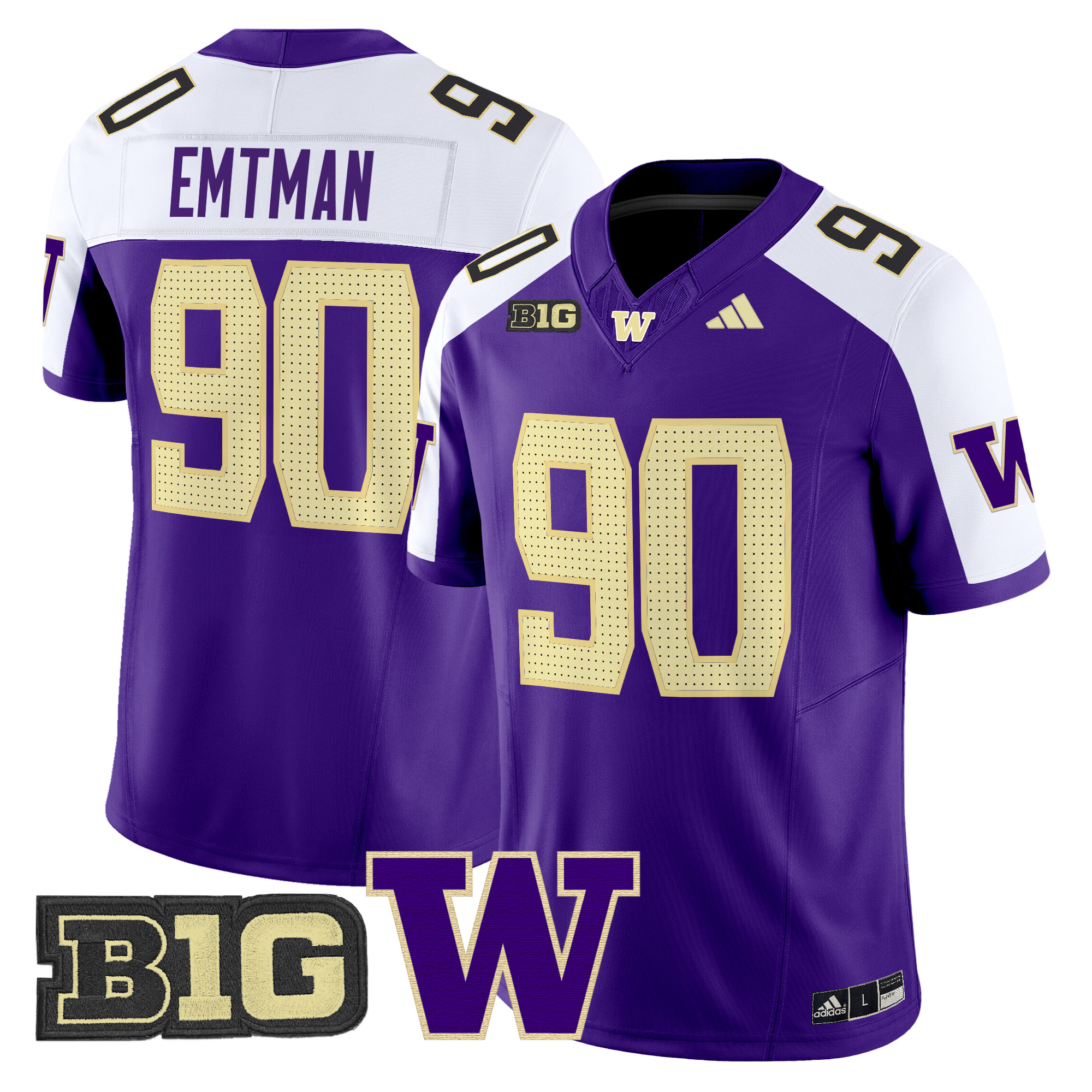 Men's Washington Huskies 2024 Vapor Limited Jersey V5 - All Stitched