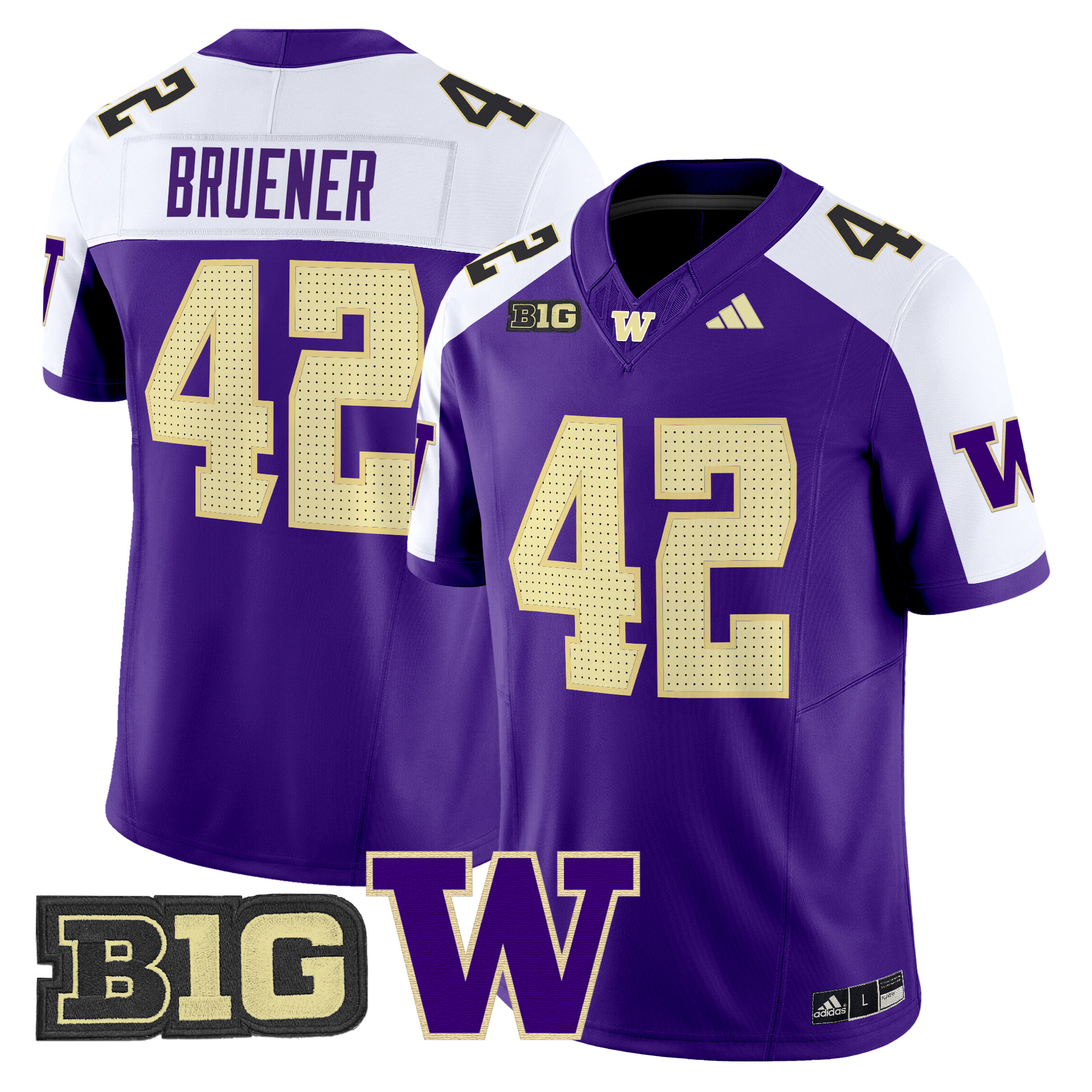 Men's Washington Huskies 2024 Vapor Limited Jersey V5 - All Stitched