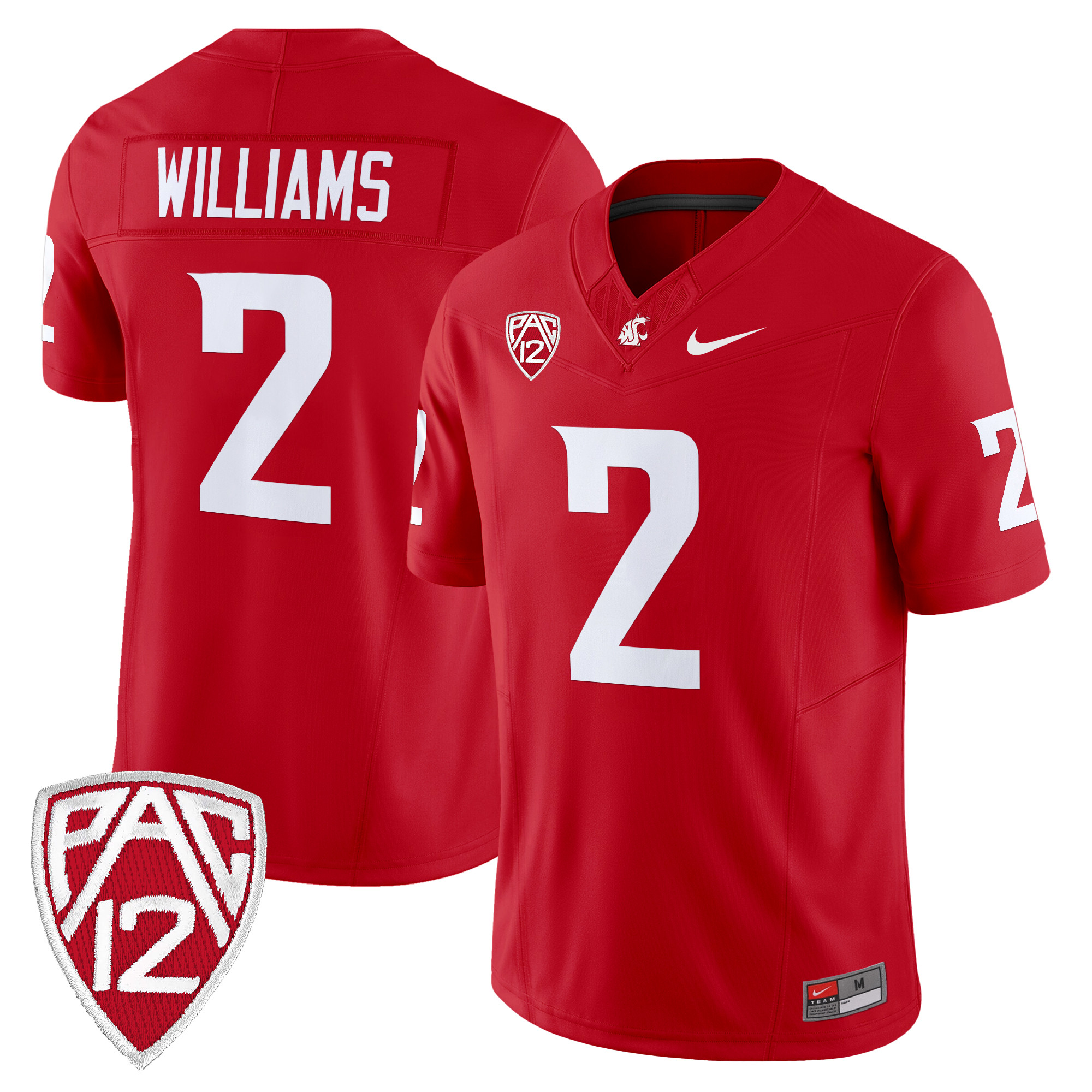Men's Washington State Cougars 2024 Vapor Limited Jersey - All Stitched