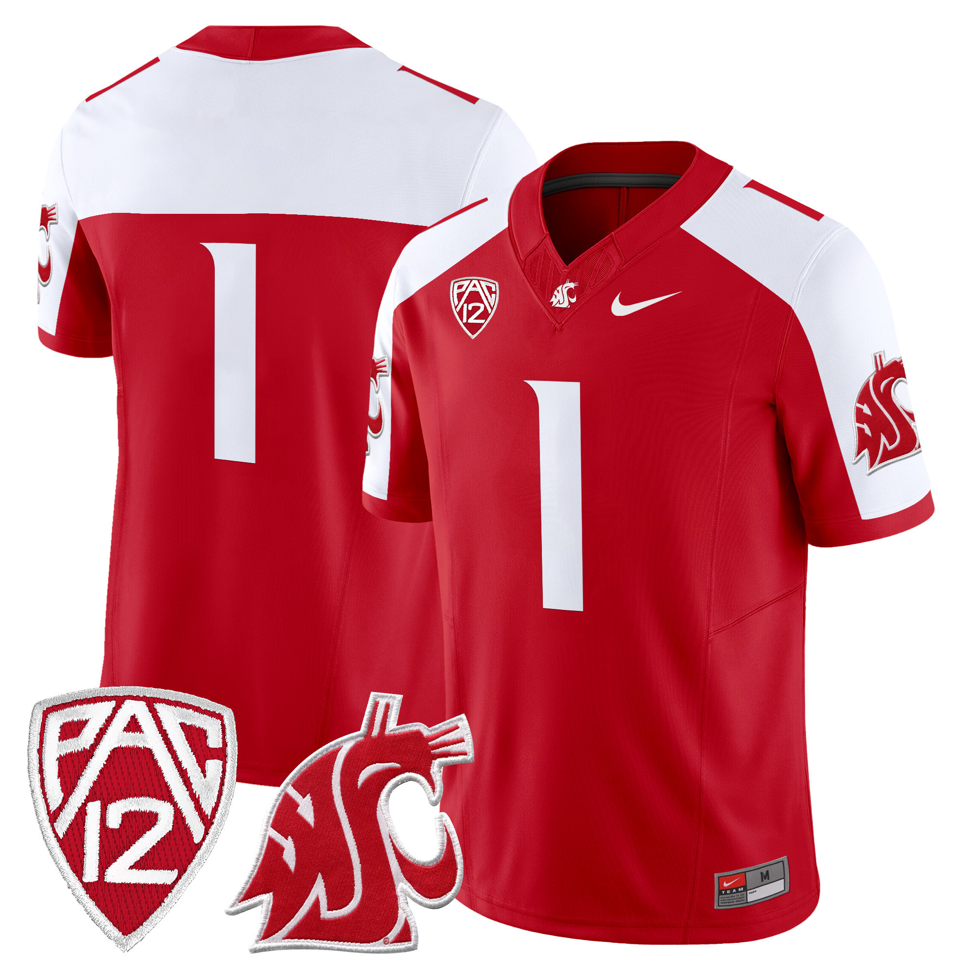 Men's Washington State Cougars 2024 Vapor Limited Jersey - All Stitched