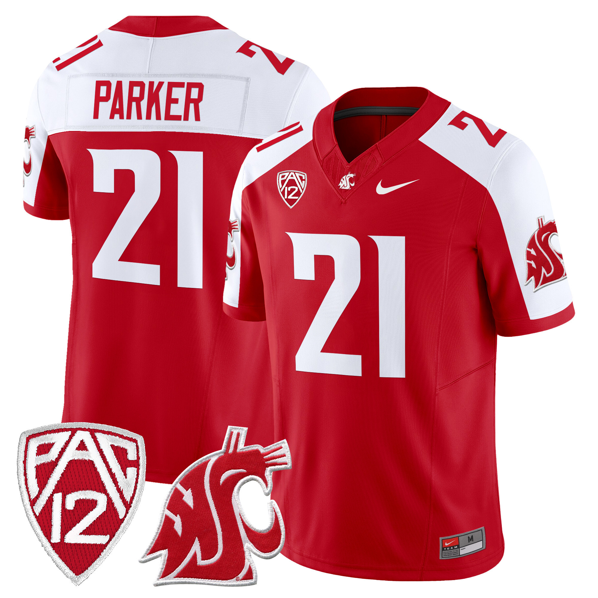 Men's Washington State Cougars 2024 Vapor Limited Jersey - All Stitched