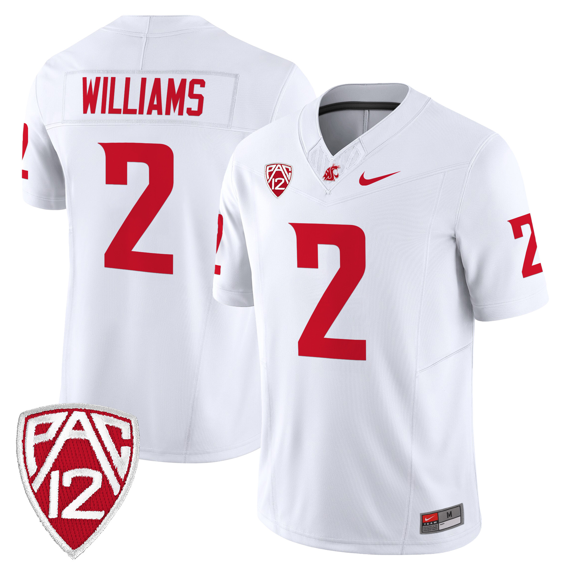 Men's Washington State Cougars 2024 Vapor Limited Jersey - All Stitched