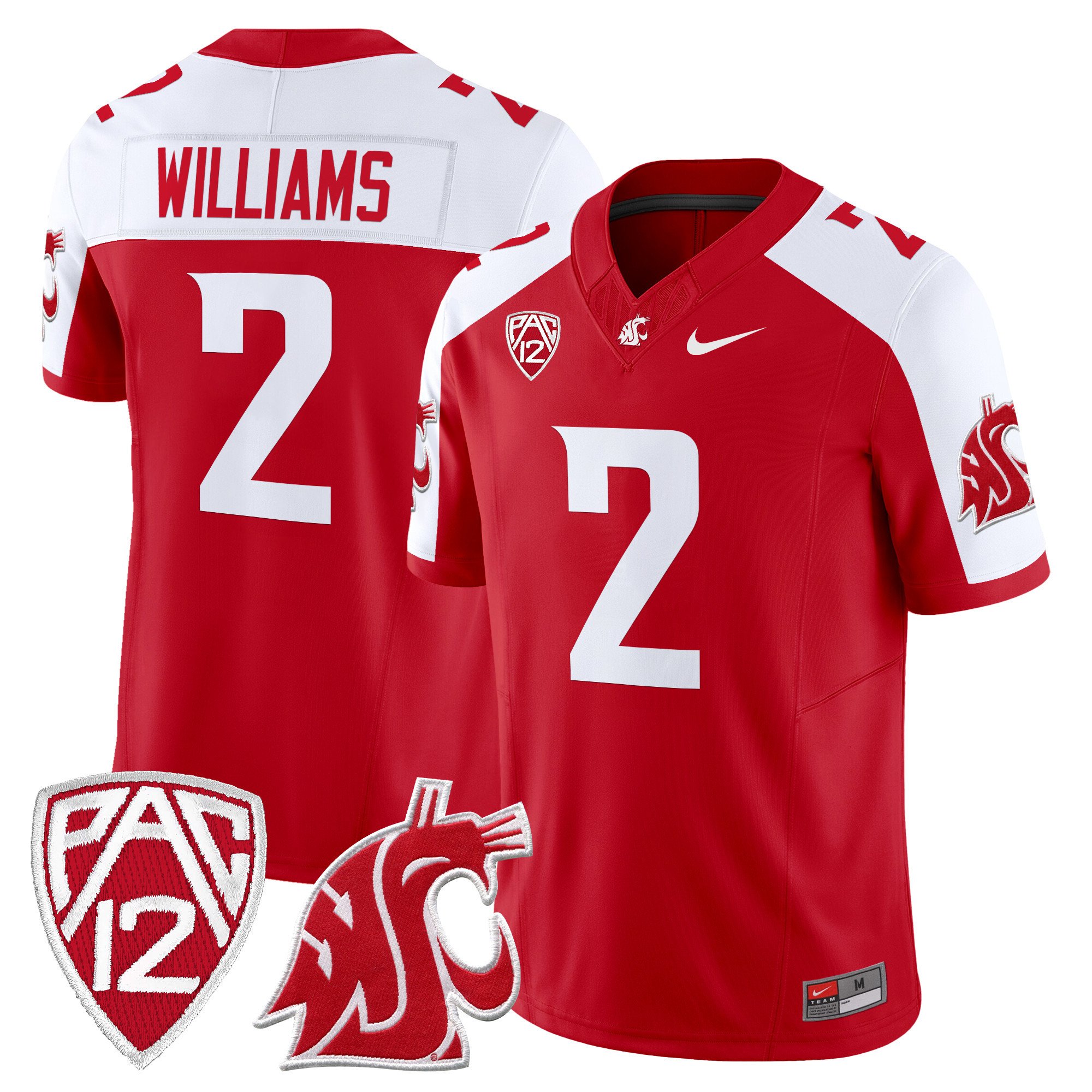 Men's Washington State Cougars 2024 Vapor Limited Jersey - All Stitched
