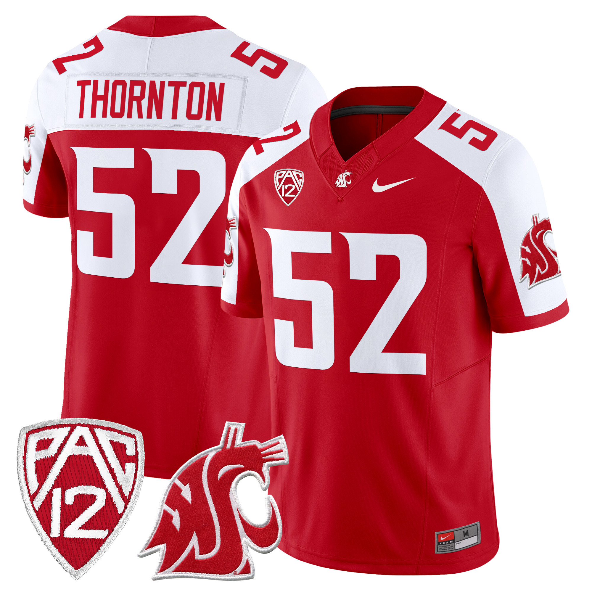 Men's Washington State Cougars 2024 Vapor Limited Jersey - All Stitched