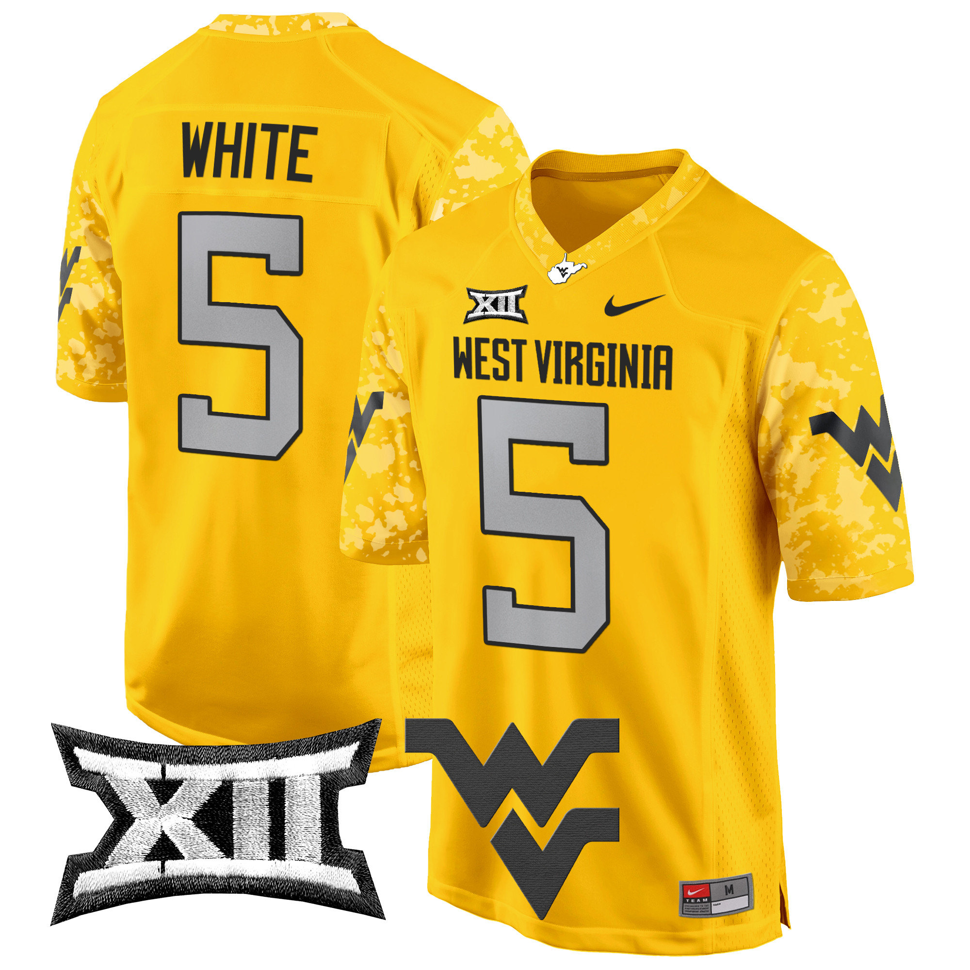 Men's West Virginia Mountaineers 2024 Game Jersey - All Stitched