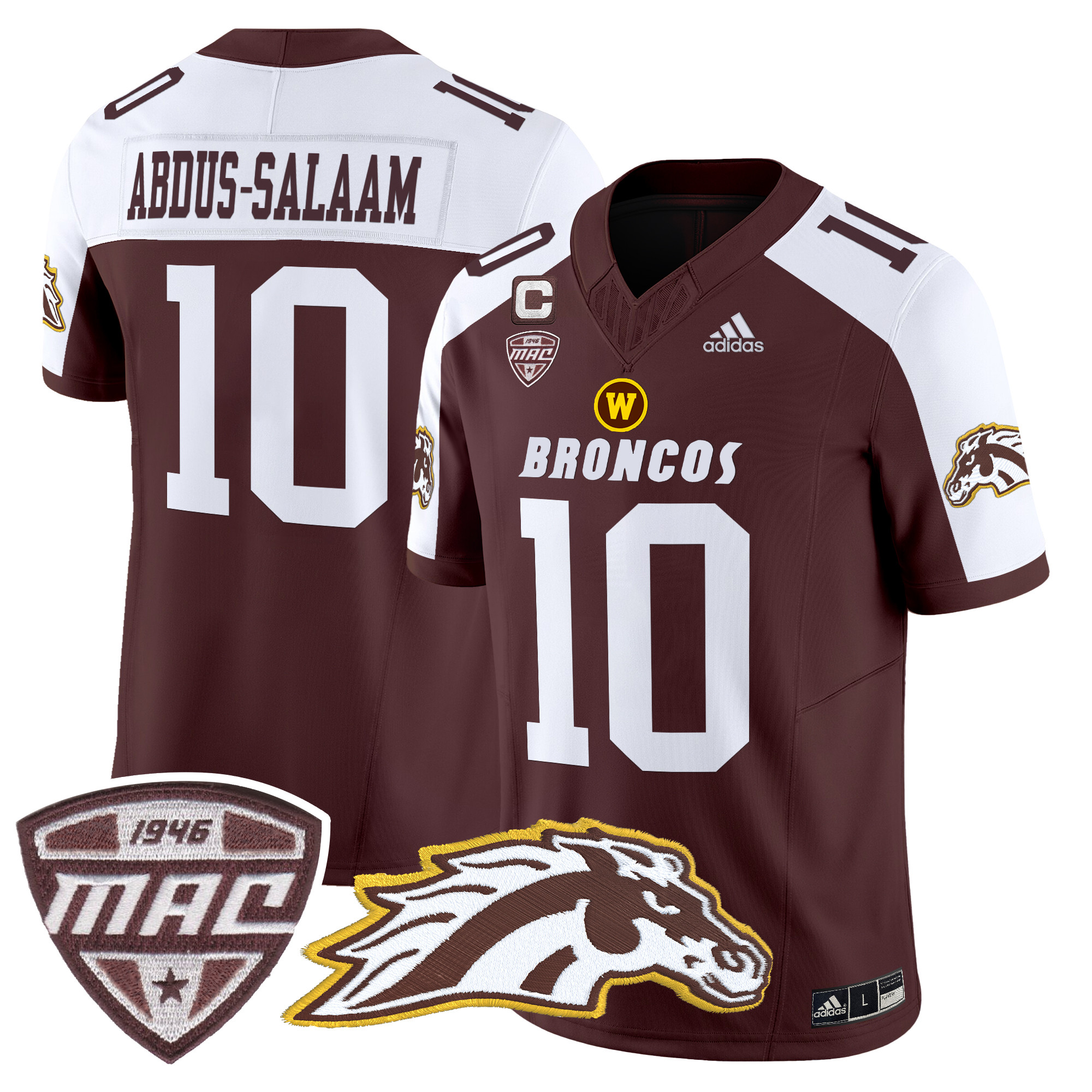 Men’s Western Michigan Broncos 2024 Vapor Limited Jersey - All stitched