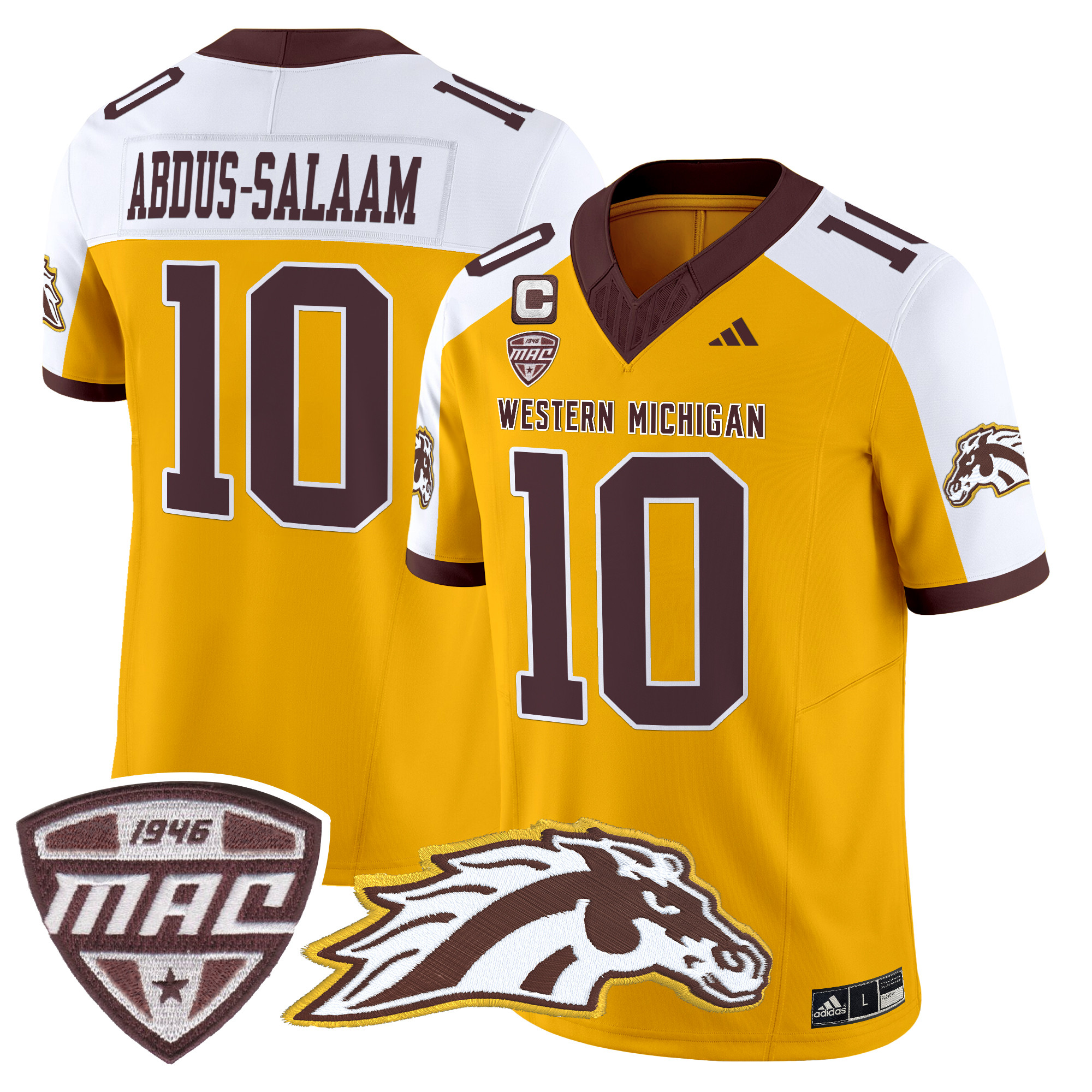 Men’s Western Michigan Broncos 2024 Vapor Limited Jersey - All stitched