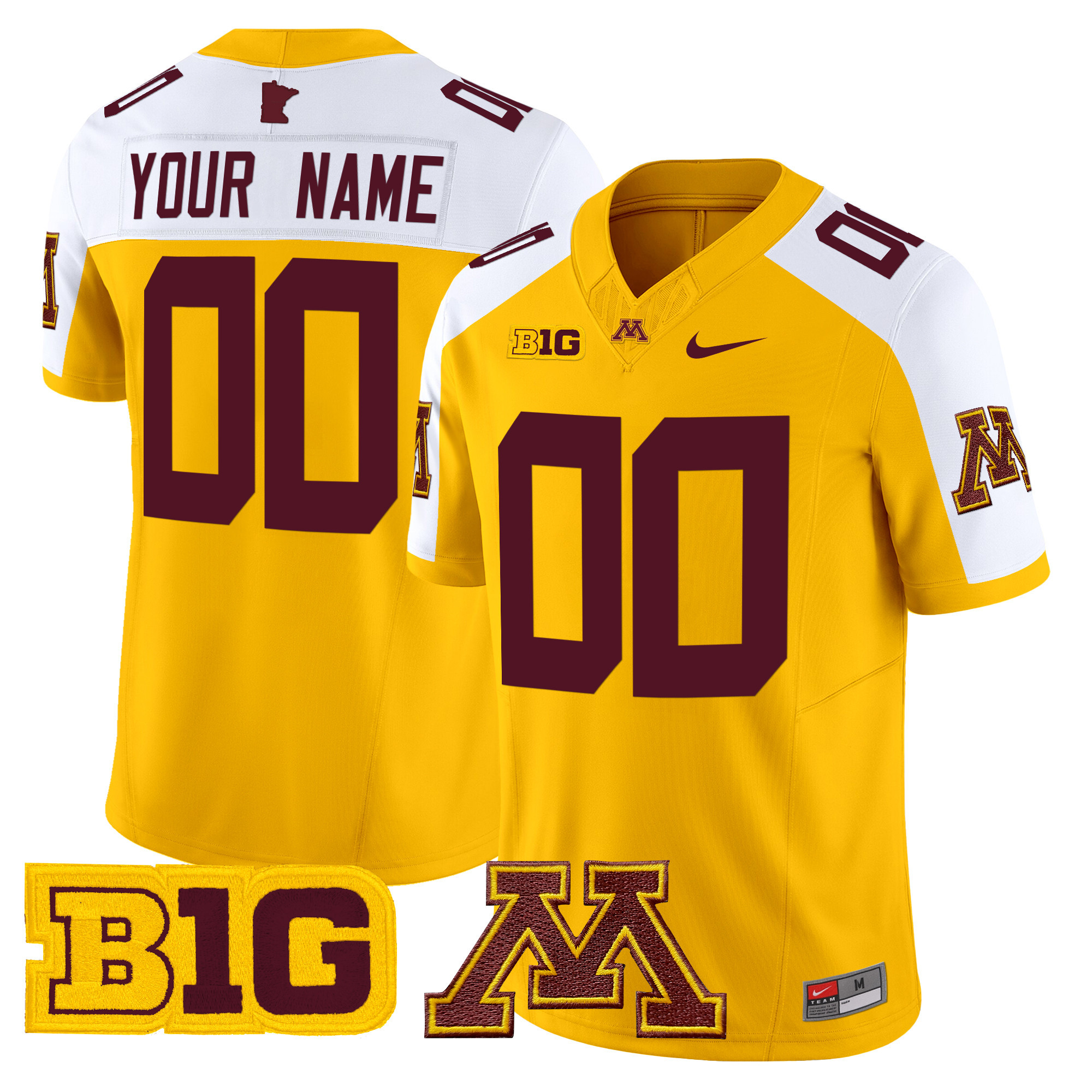 Minnesota Golden Gophers 2024 Vapor Limited Custom Jersey - All Stitched