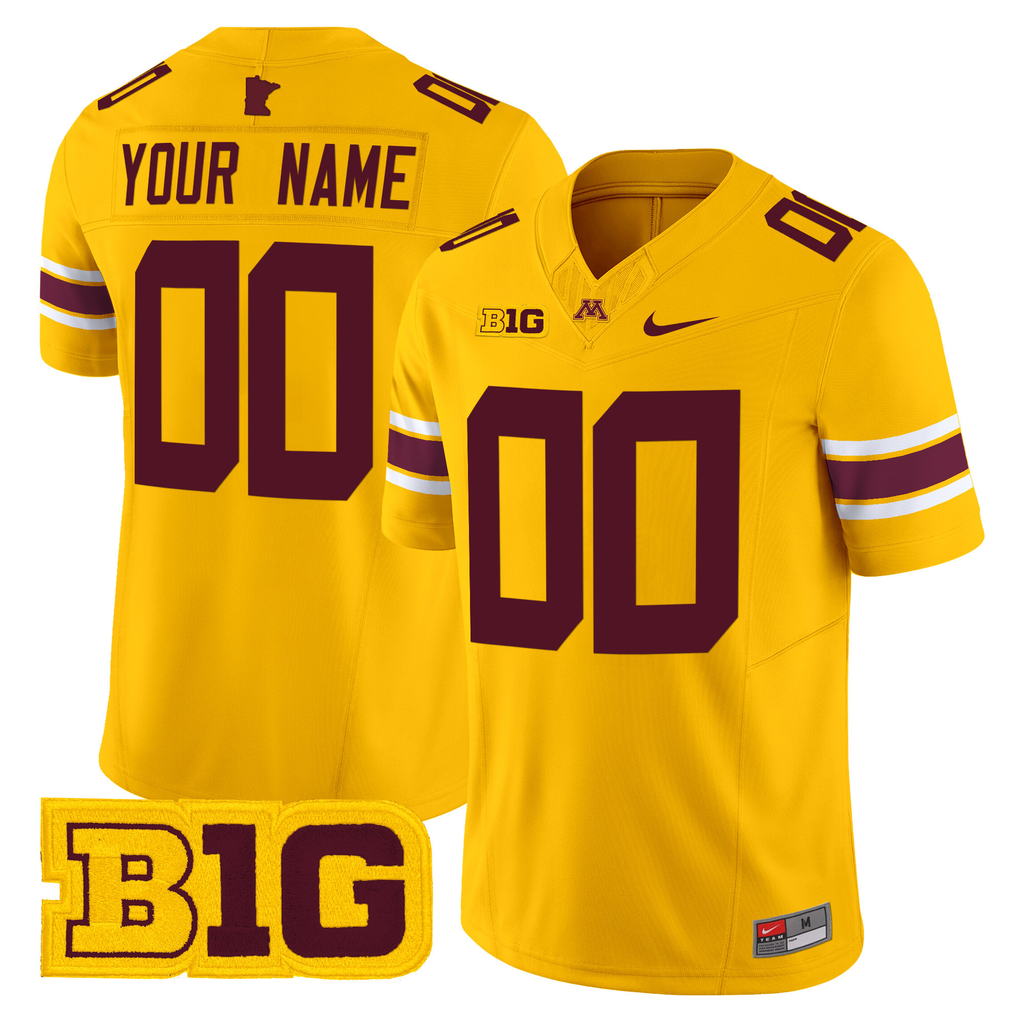 Minnesota Golden Gophers 2024 Vapor Limited Custom Jersey - All Stitched