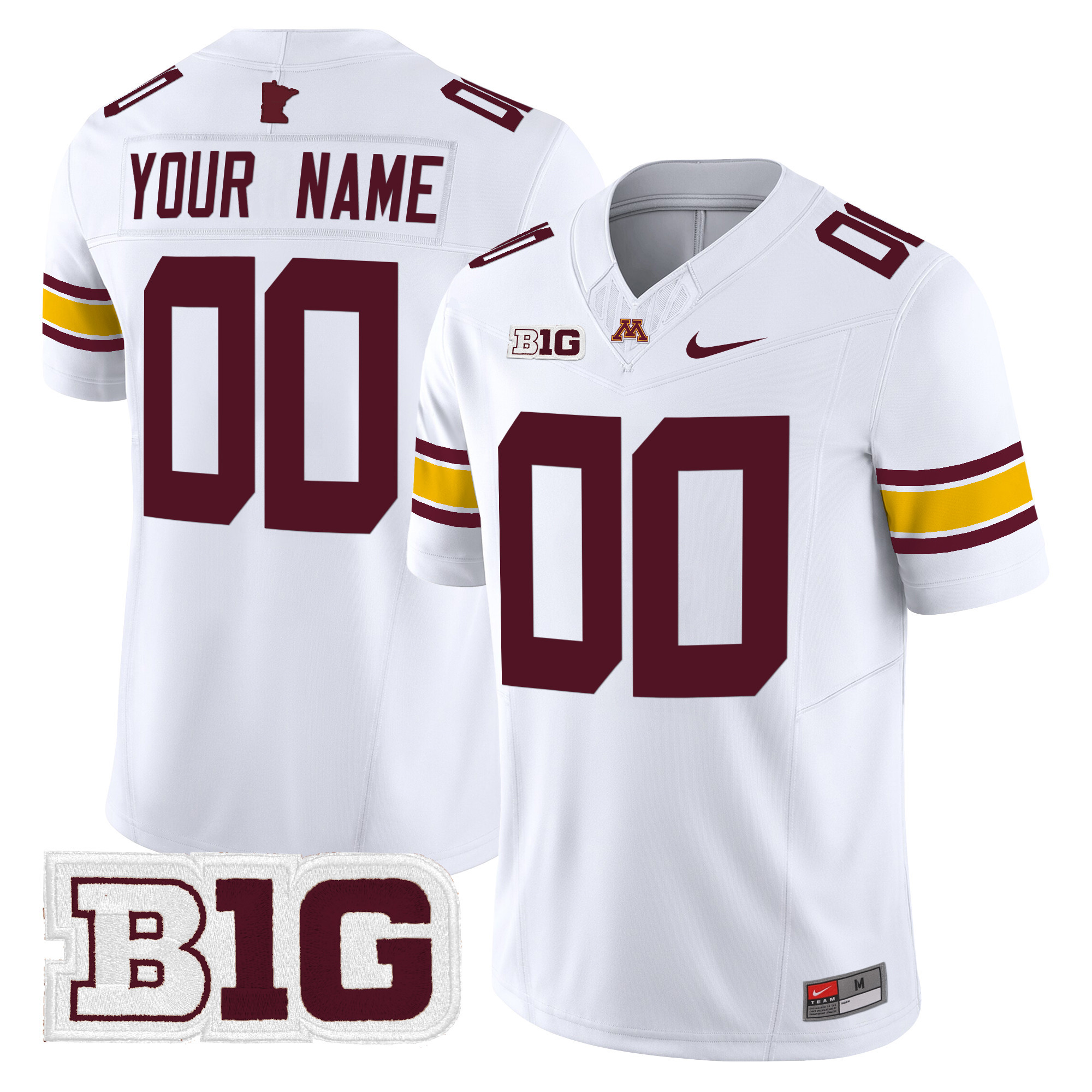 Minnesota Golden Gophers 2024 Vapor Limited Custom Jersey - All Stitched