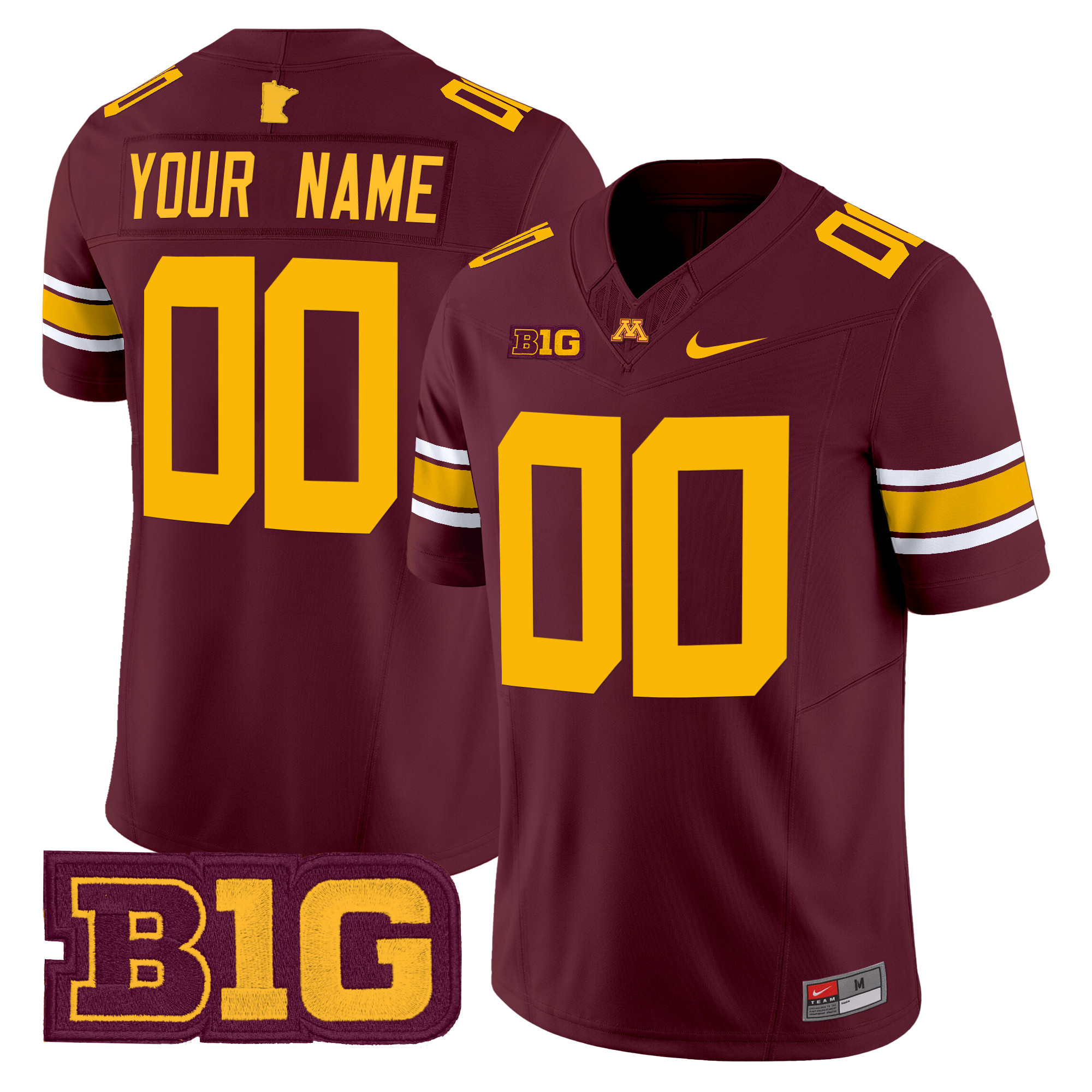Minnesota Golden Gophers 2024 Vapor Limited Custom Jersey - All Stitched