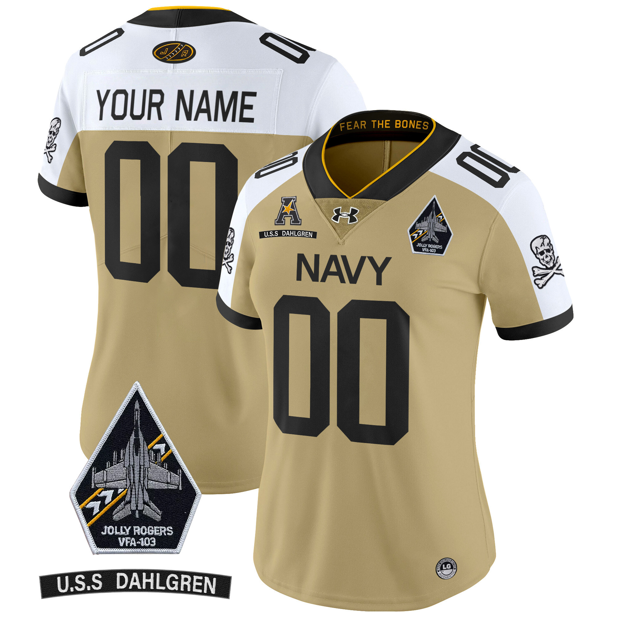 Navy Midshipmen 2024 Custom Ships Vapor Limited Jersey - All Stitched