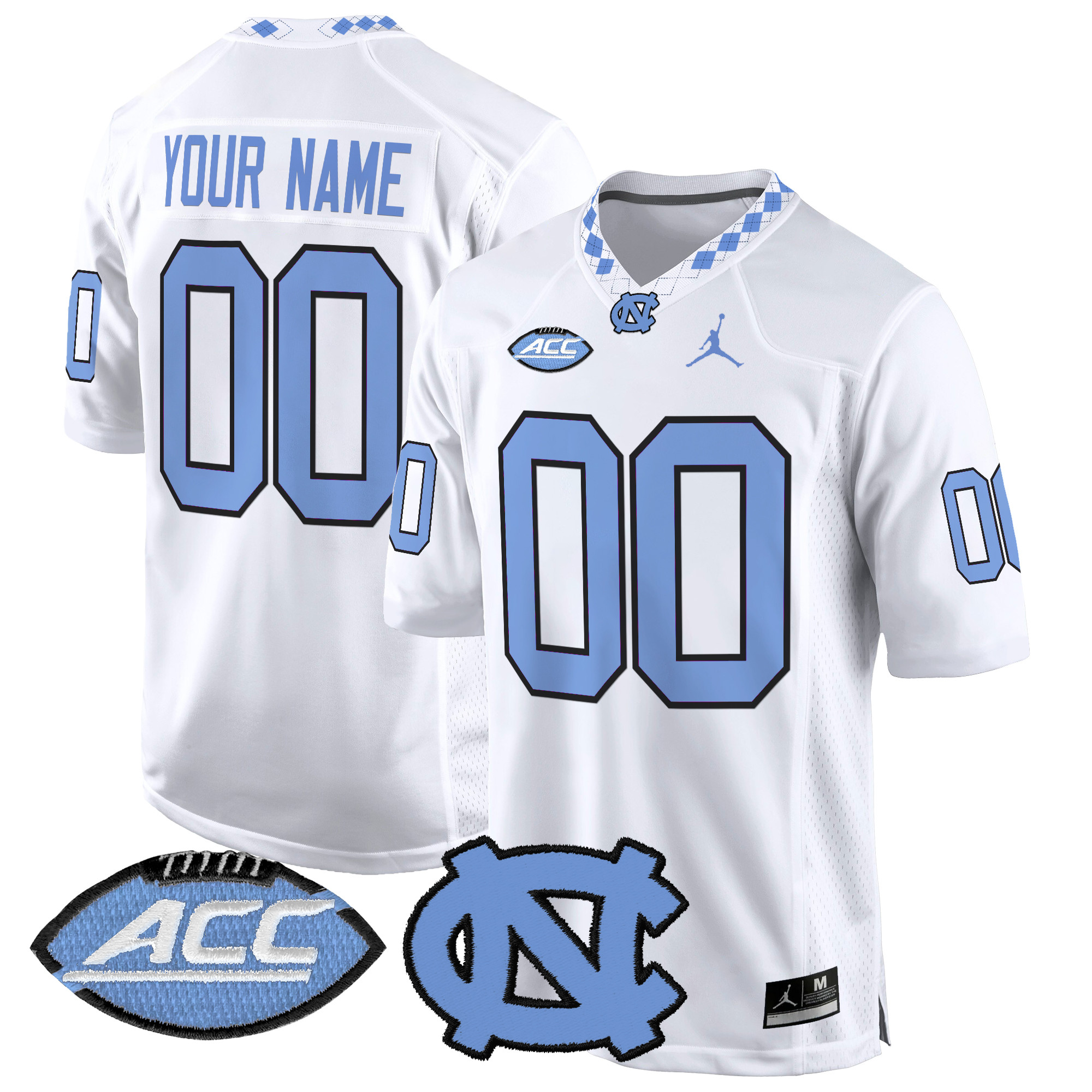 North Carolina Tar Heels 2024 Game Custom Jersey - All Stitched