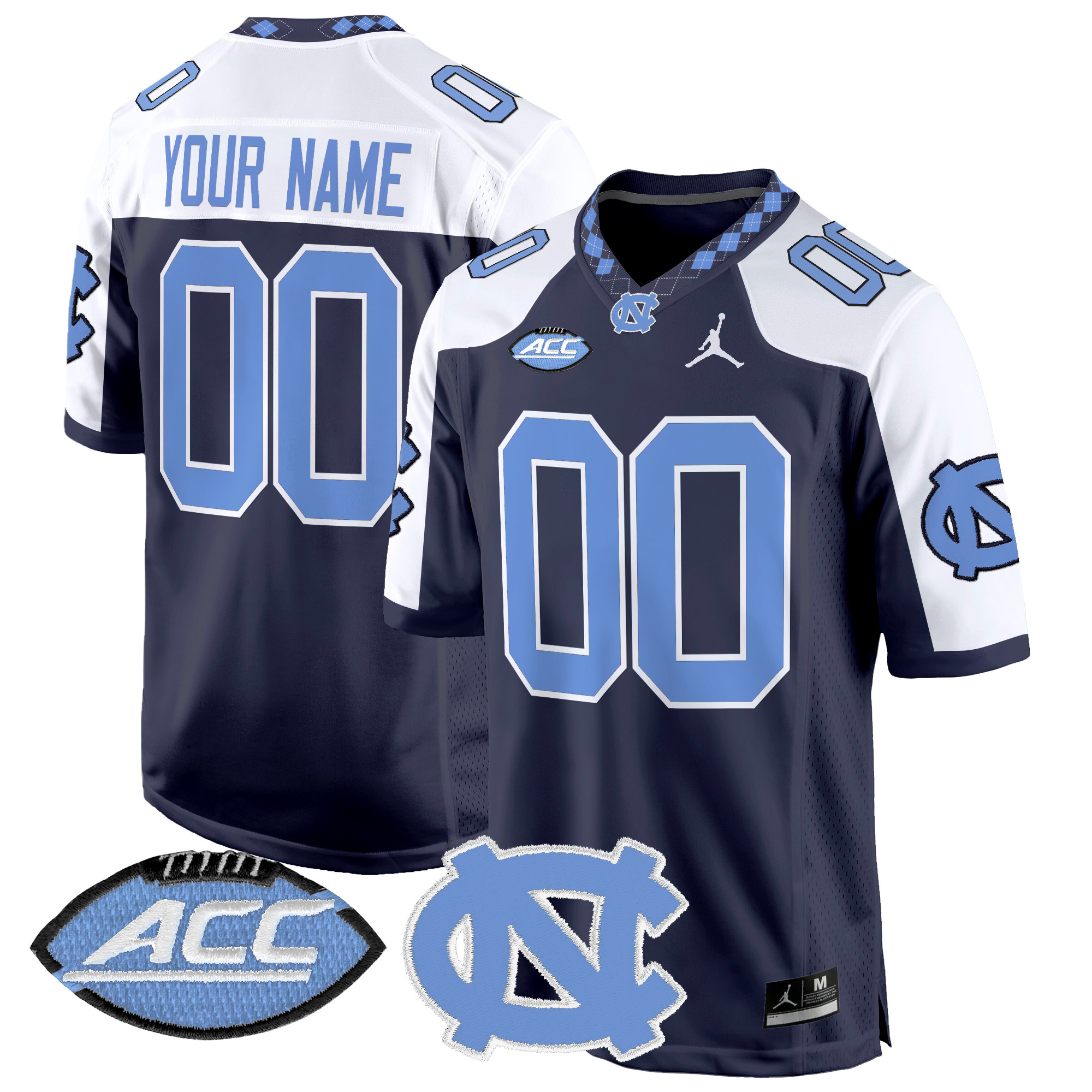 North Carolina Tar Heels 2024 Game Custom Jersey - All Stitched