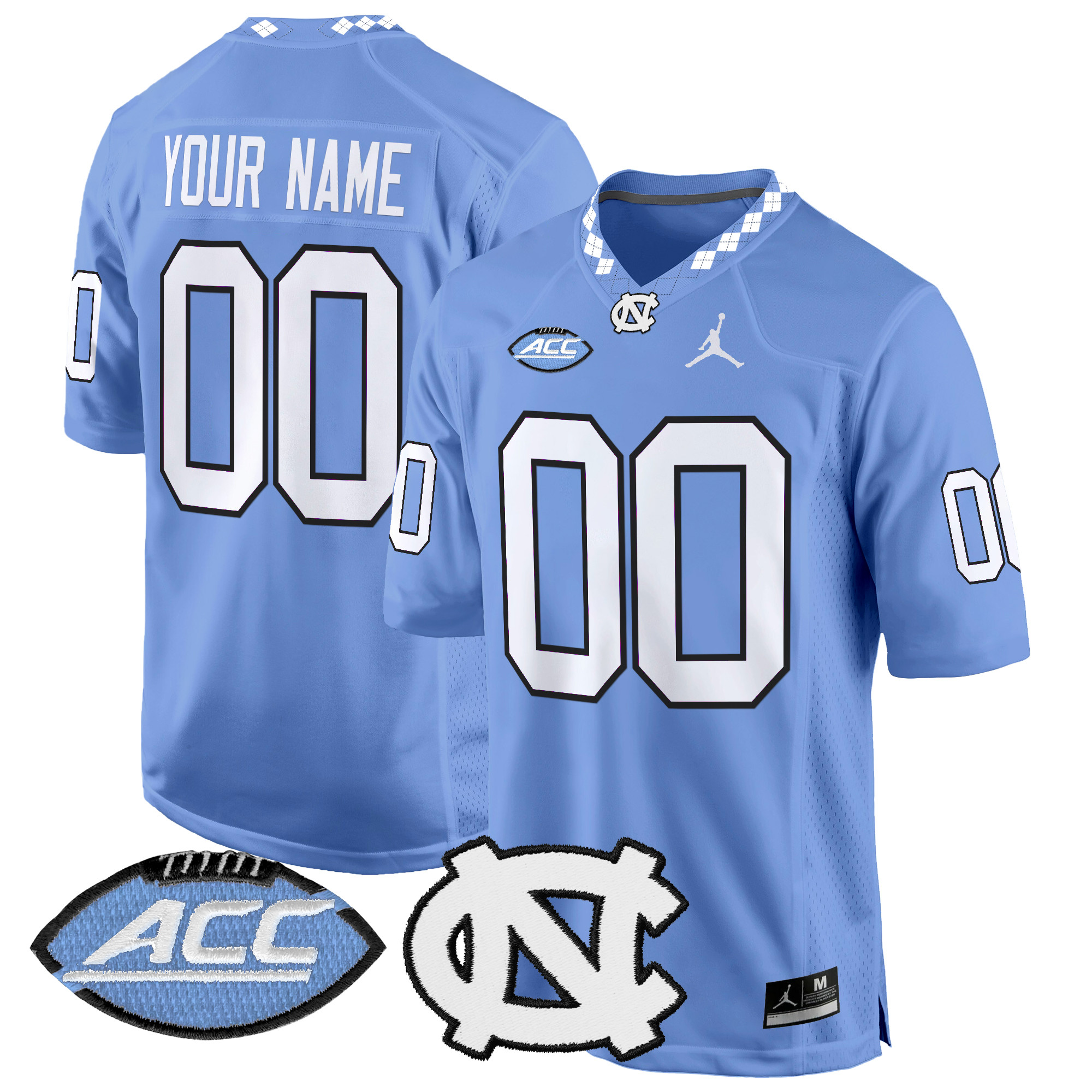 North Carolina Tar Heels 2024 Game Custom Jersey - All Stitched