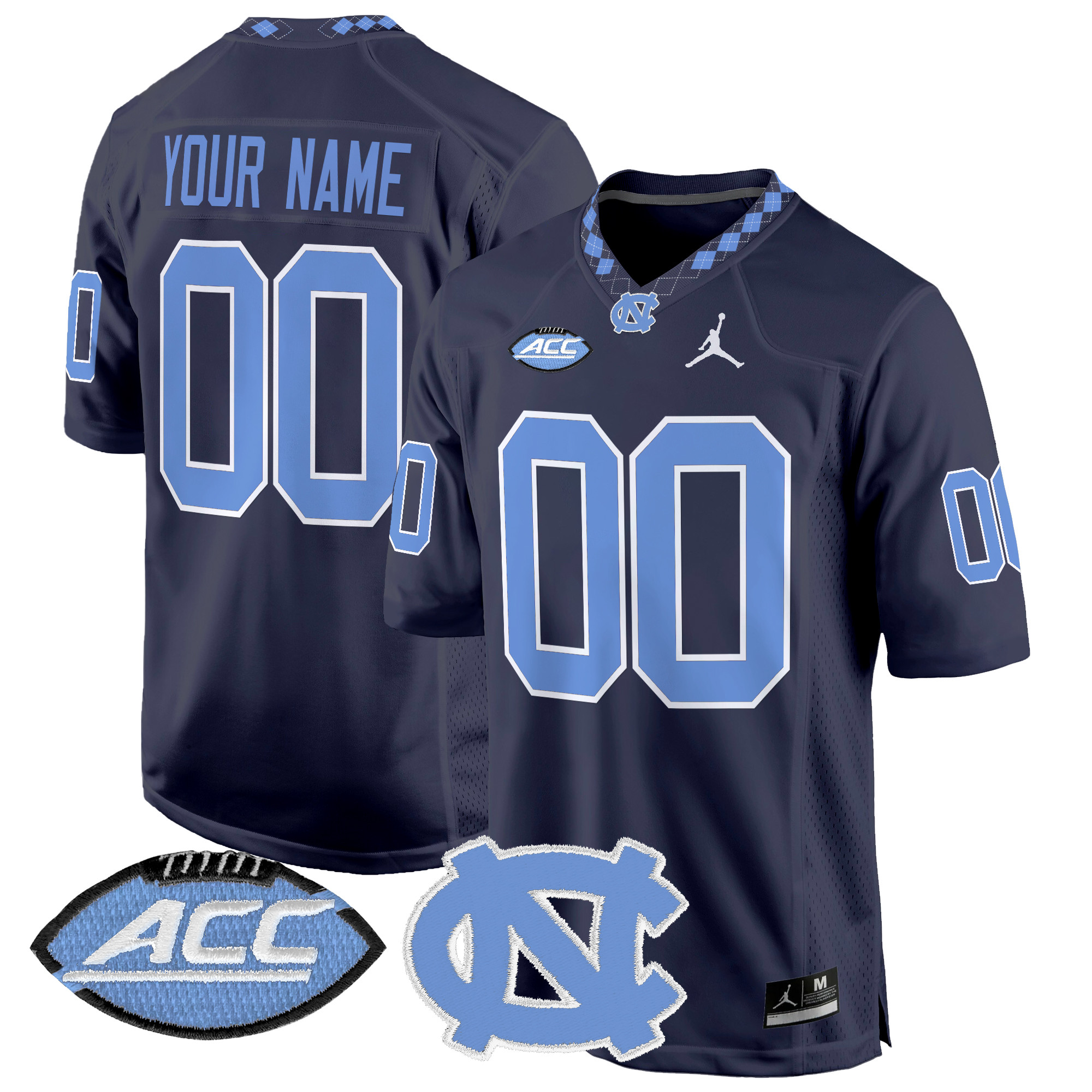 North Carolina Tar Heels 2024 Game Custom Jersey - All Stitched