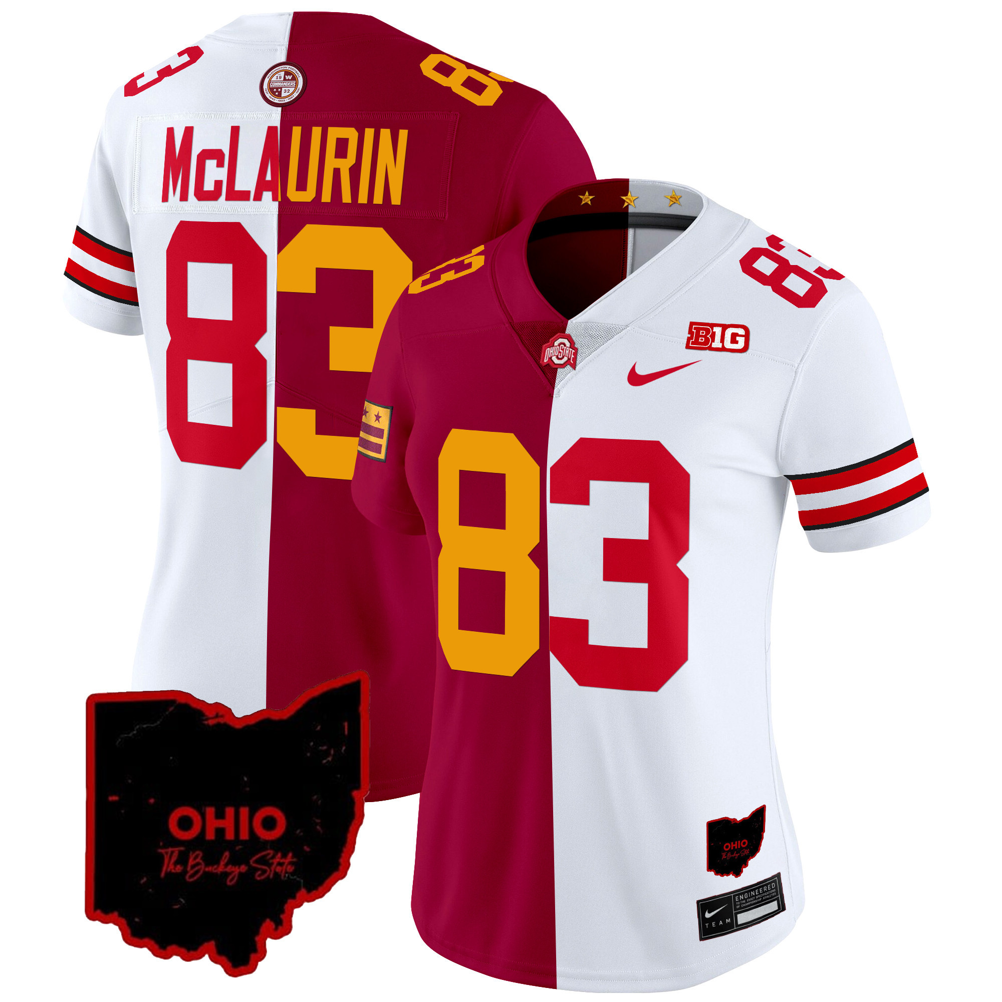 Ohio State Buckeyes Split Vapor Limited Jersey - All Stitched