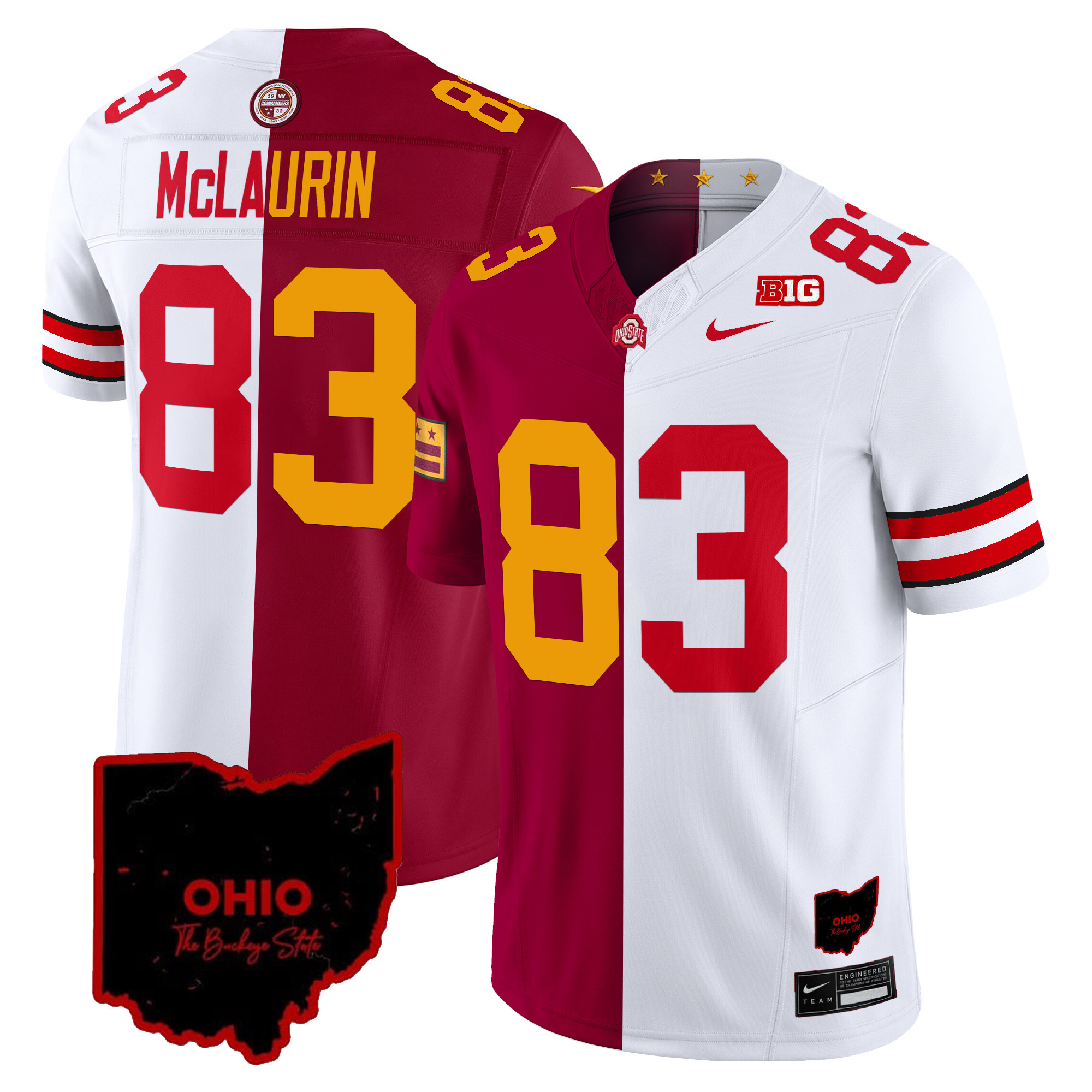 Ohio State Buckeyes Split Vapor Limited Jersey - All Stitched