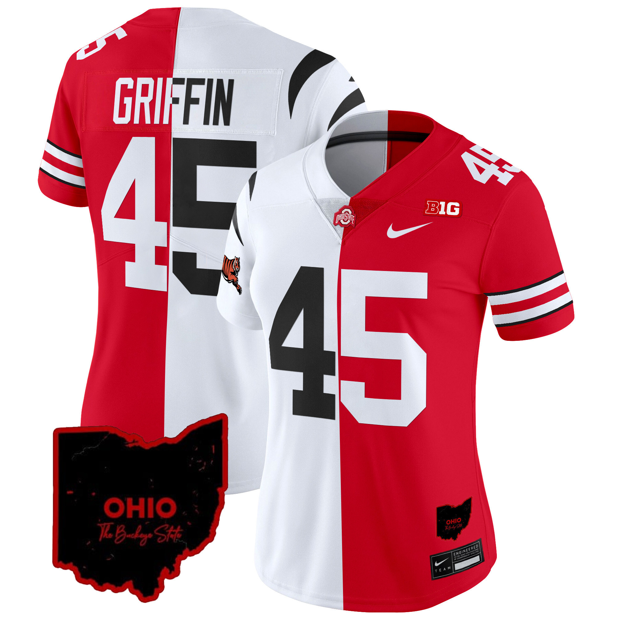 Ohio State Buckeyes Split Vapor Limited Jersey - All Stitched