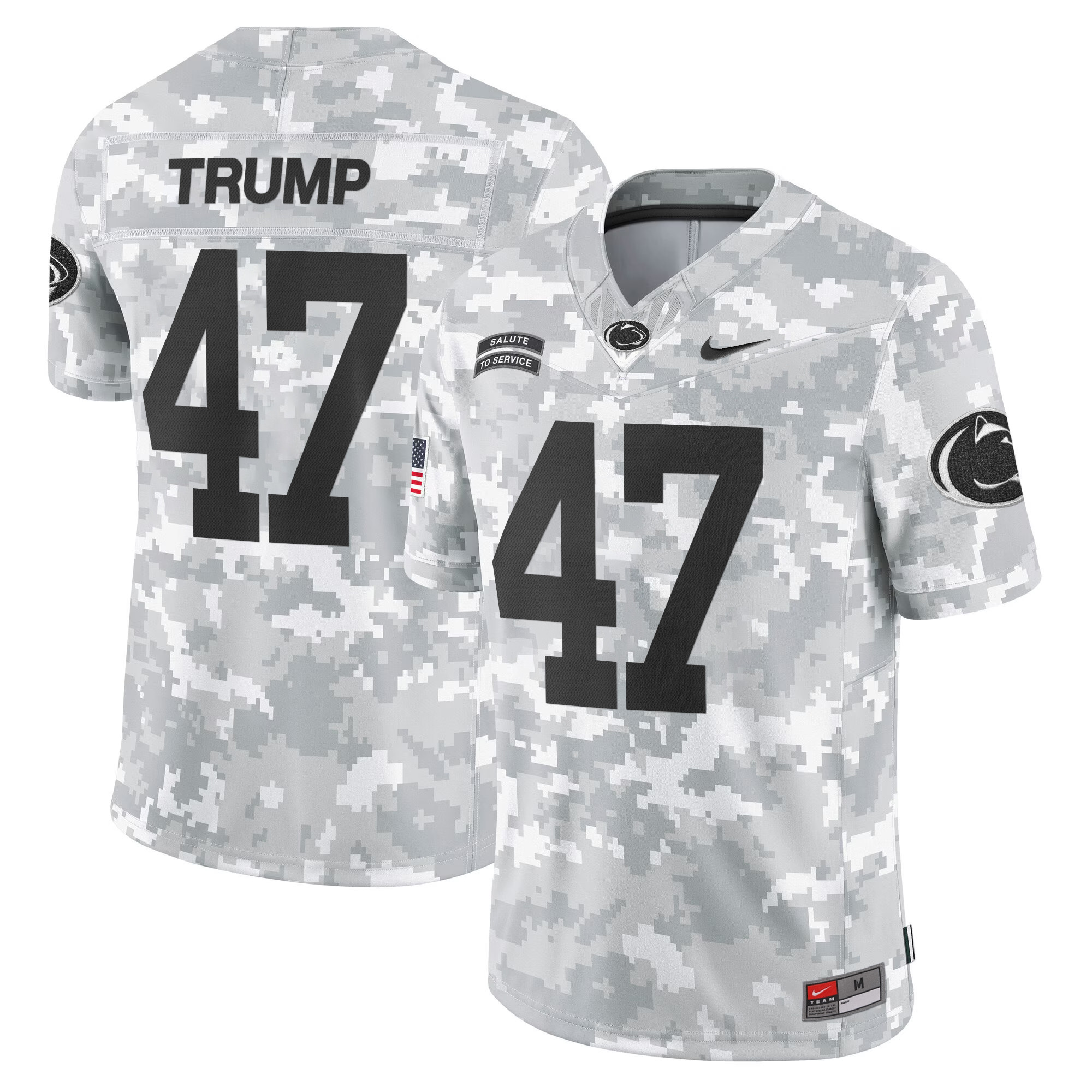 Penn State Nittany Lions 2024 Salute to Service Vapor Limited Jersey - Arctic Camo - All Stitched
