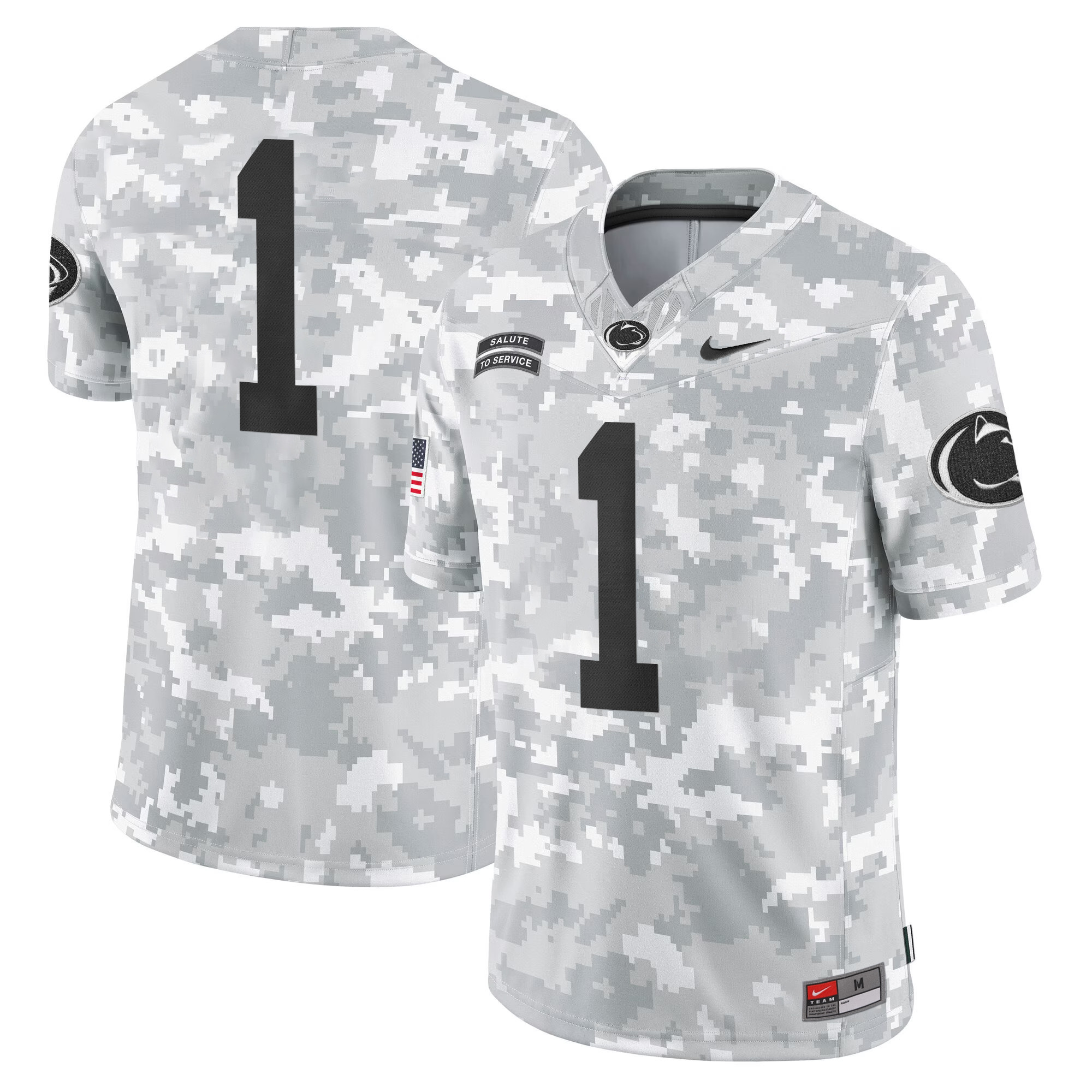 Penn State Nittany Lions 2024 Salute to Service Vapor Limited Jersey - Arctic Camo - All Stitched