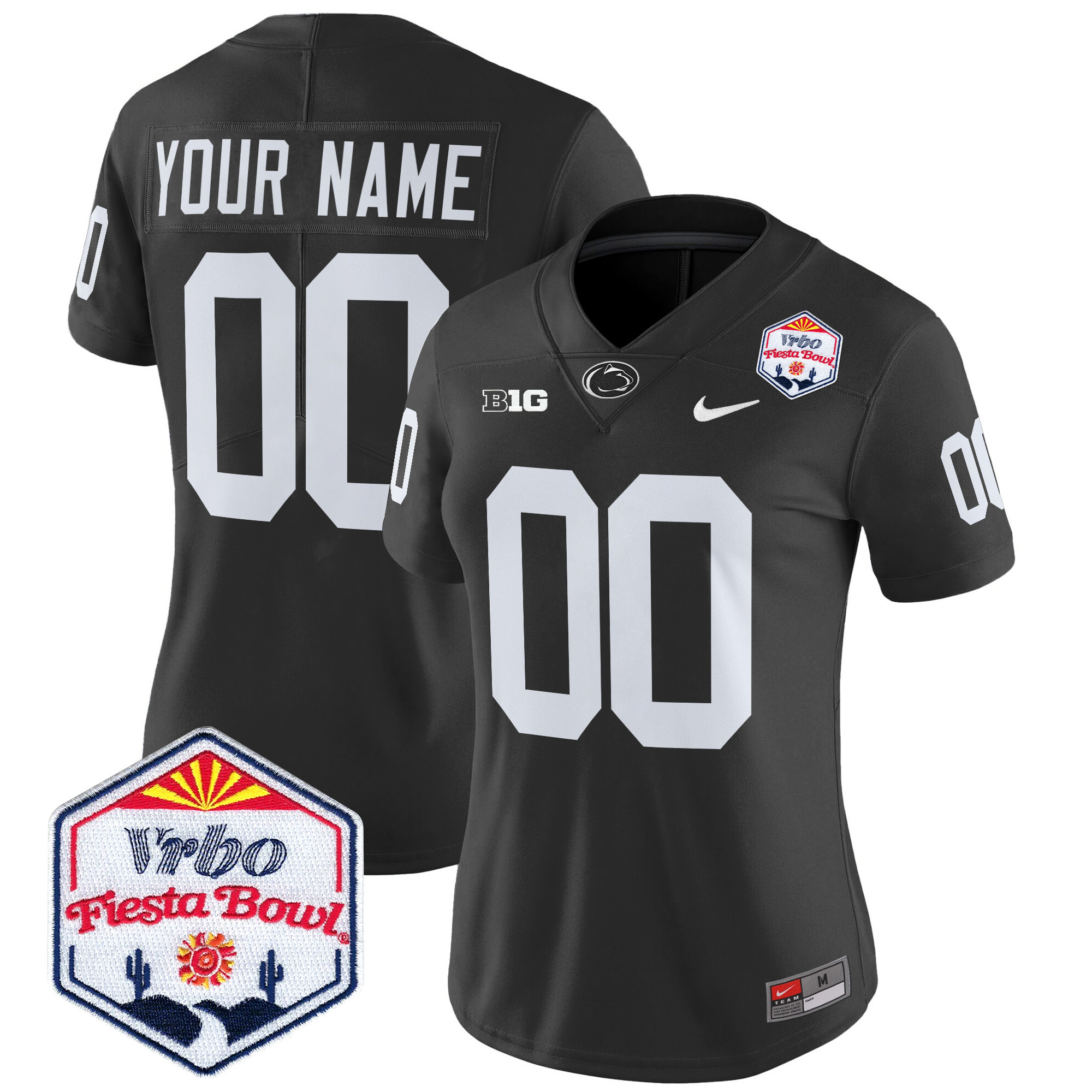 Penn State Nittany Lions 2024 The Fiesta Bowl Patch Vapor Limited Custom Jersey - All Stitched