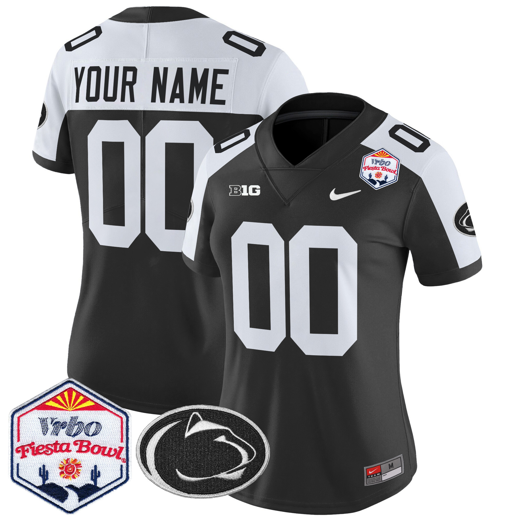 Penn State Nittany Lions 2024 The Fiesta Bowl Patch Vapor Limited Custom Jersey - All Stitched