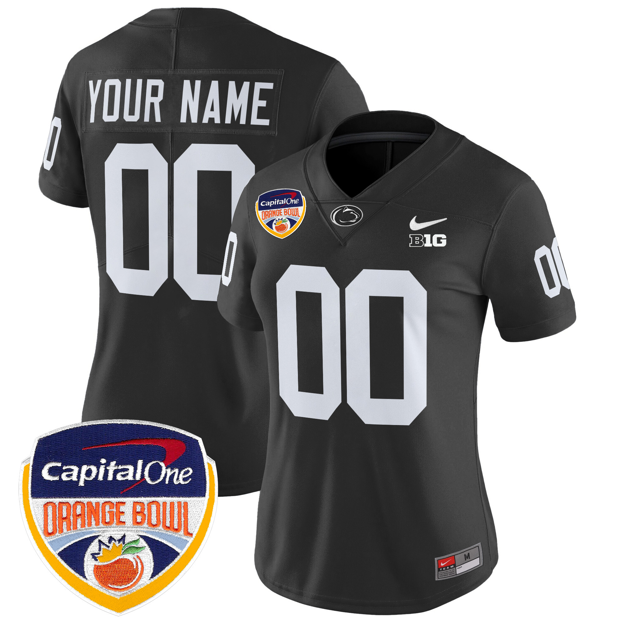 Penn State Nittany Lions Orange Bowl Patch Vapor Limited Custom Jersey V2 - All Stitched