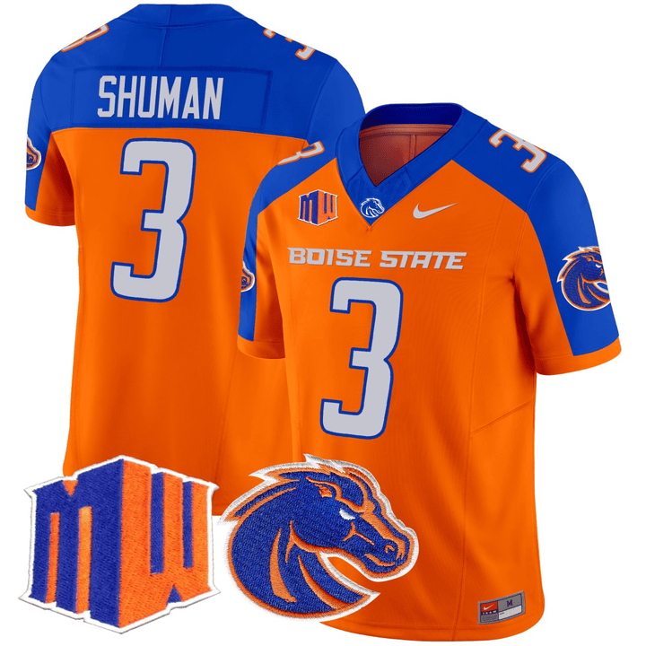 Shuman Boise State Broncos 2024 Vapor Limited Jersey - All Stitched