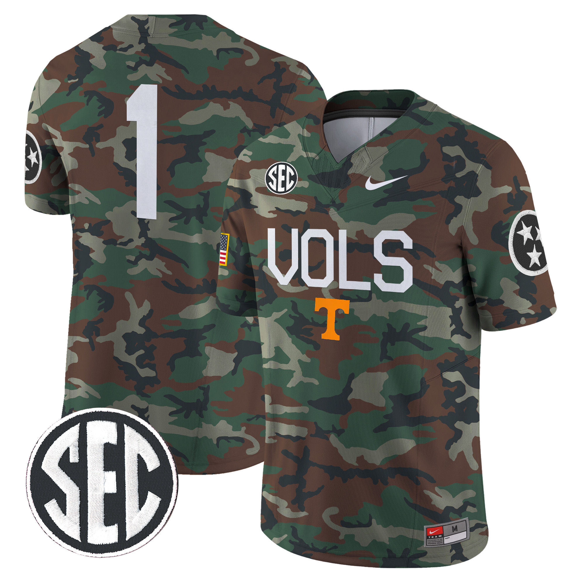 Tennessee Volunteers 2024 Military Vapor Limited Jersey - All Stitched